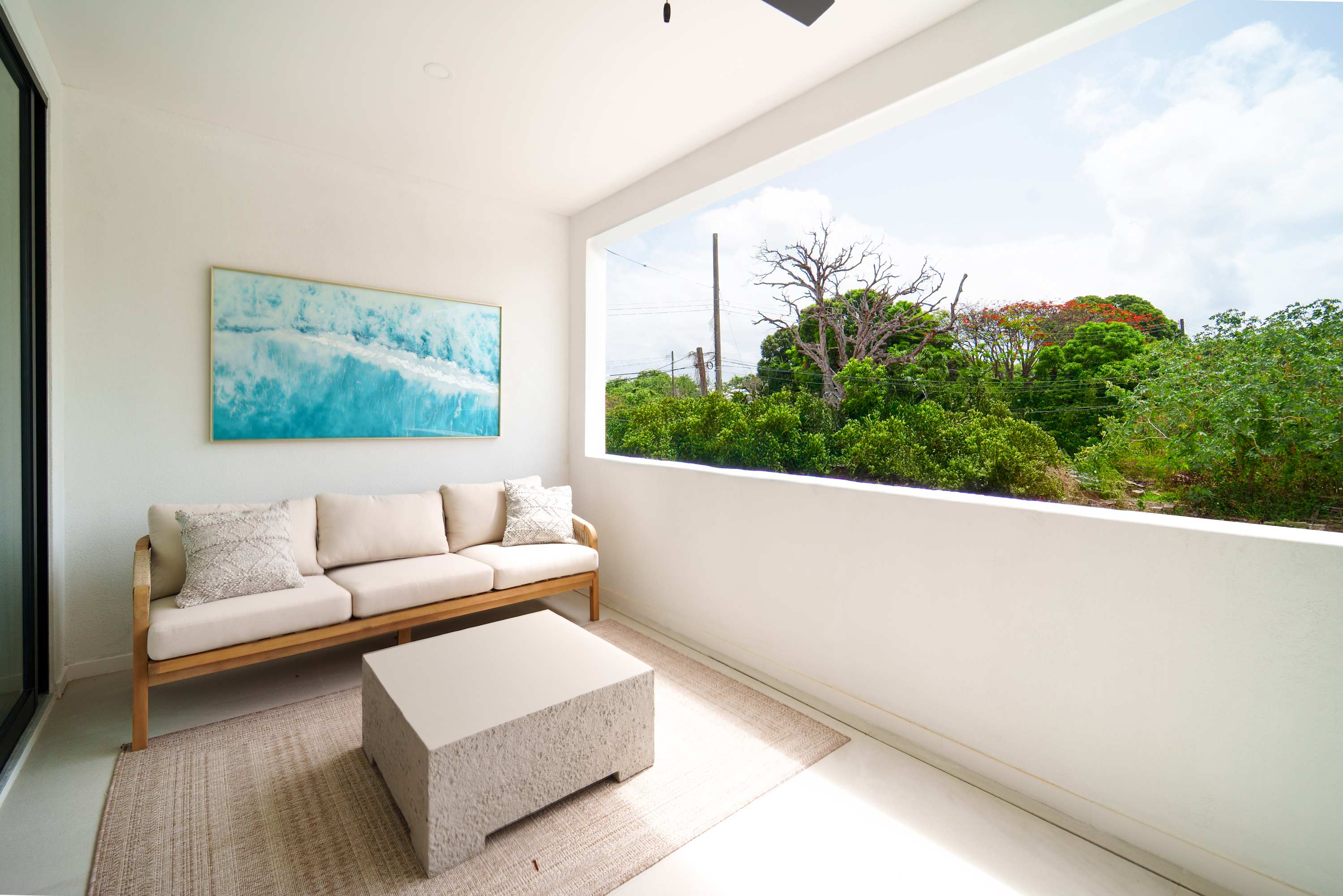 Master Patio and Tub. Master Bedroom - Luxury stay near Reeds Bay Beach Barbados
