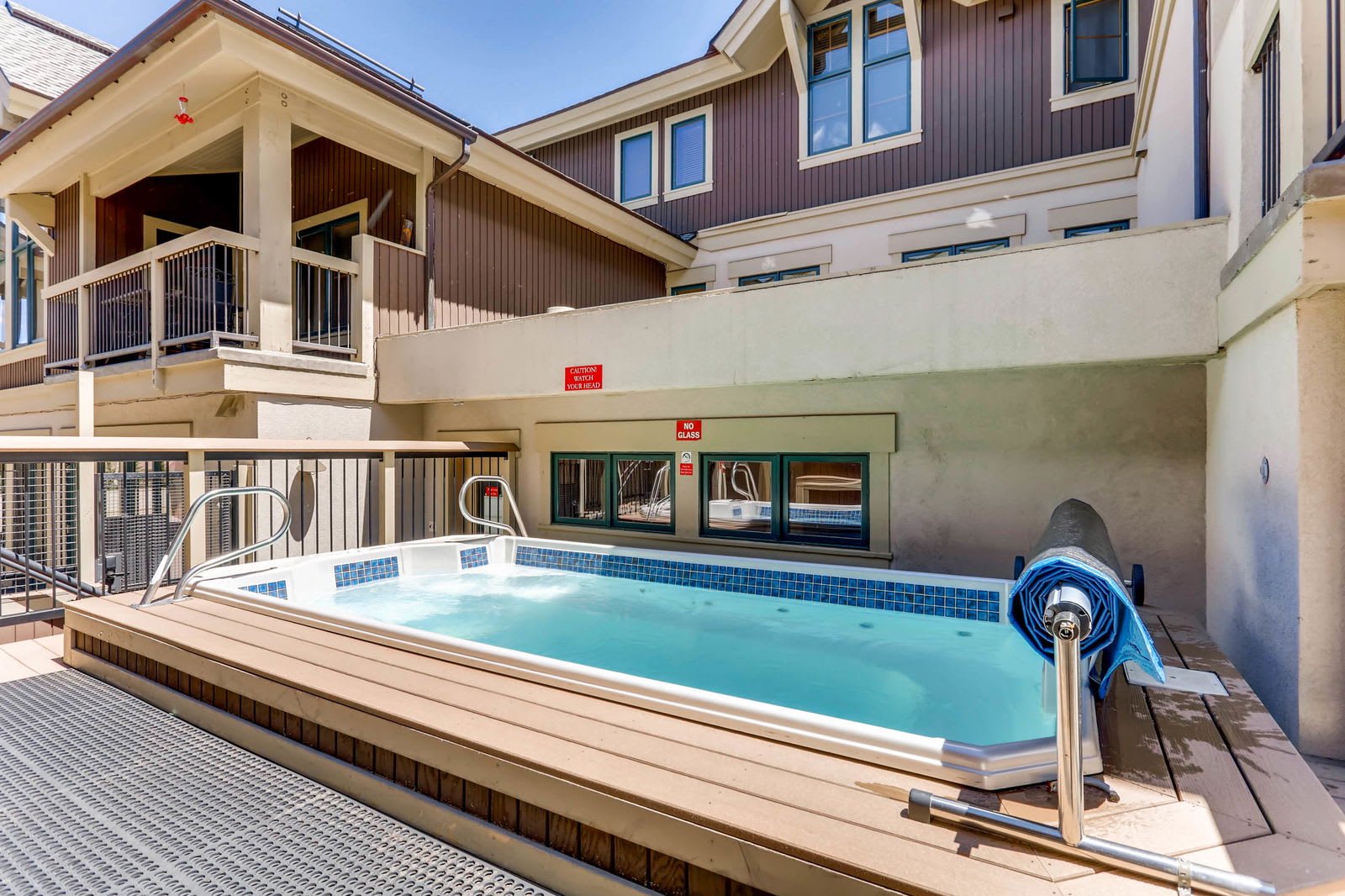 Relax in the outdoor hot tub!