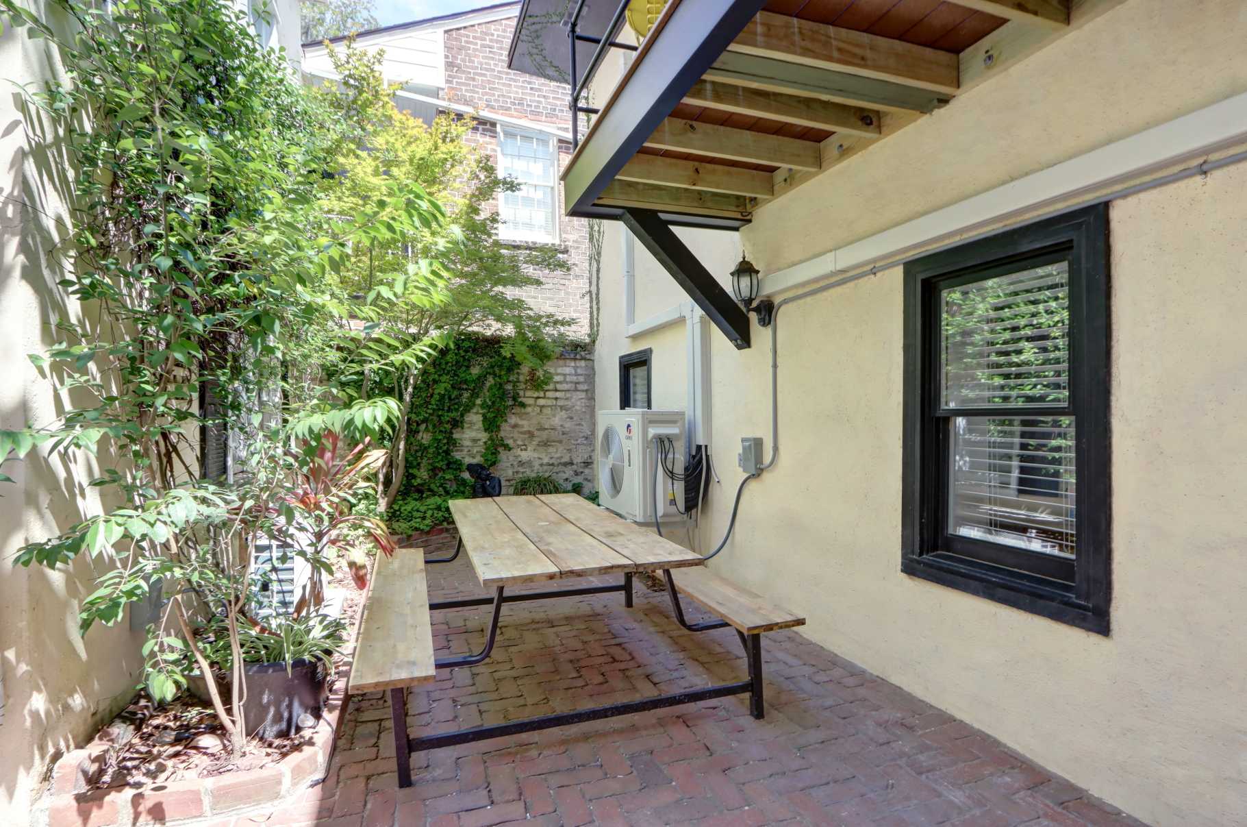 Part of the shared courtyard but easily accessible to you!