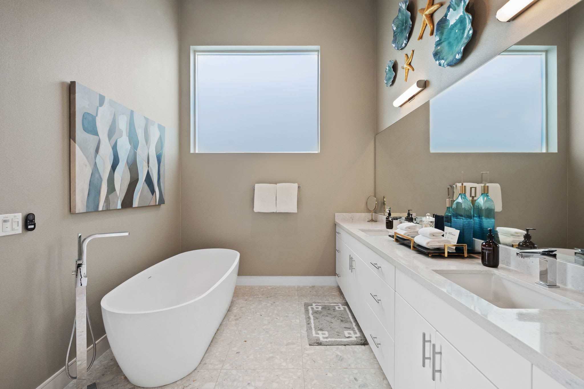 Primary Bathroom | The Dakota in Indian Wells, California by Luxus Vacation Properties