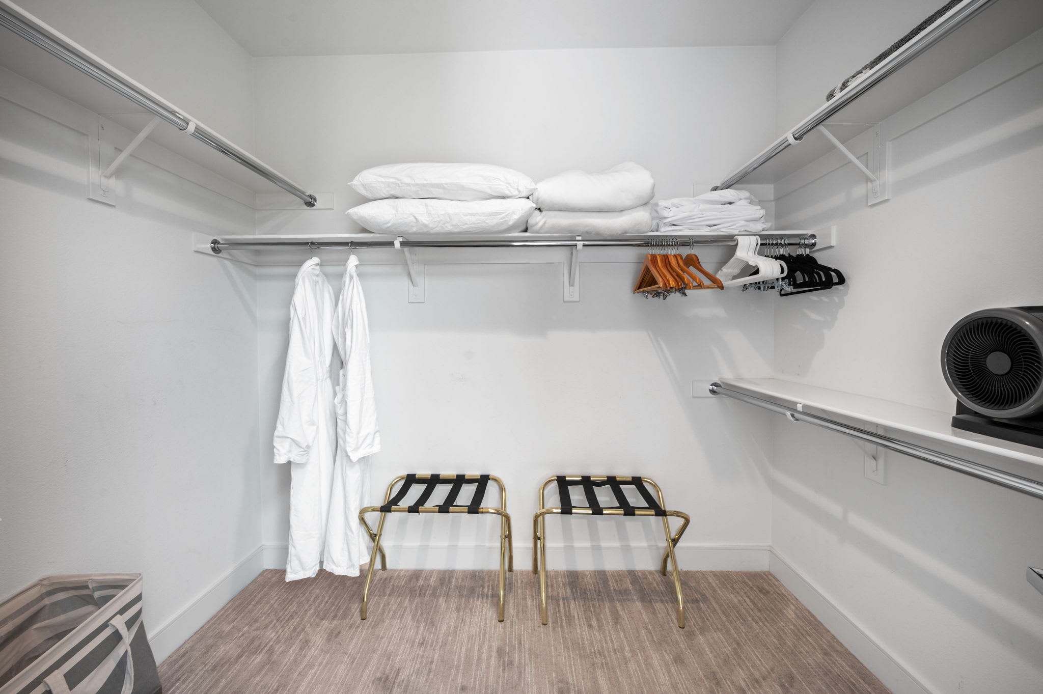 Primary Closet | The Dakota in Indian Wells, California by Luxus Vacation Properties