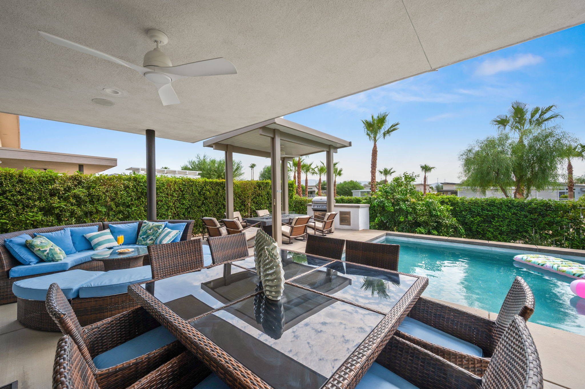 Private Patio | The Dakota in Indian Wells, California by Luxus Vacation Properties