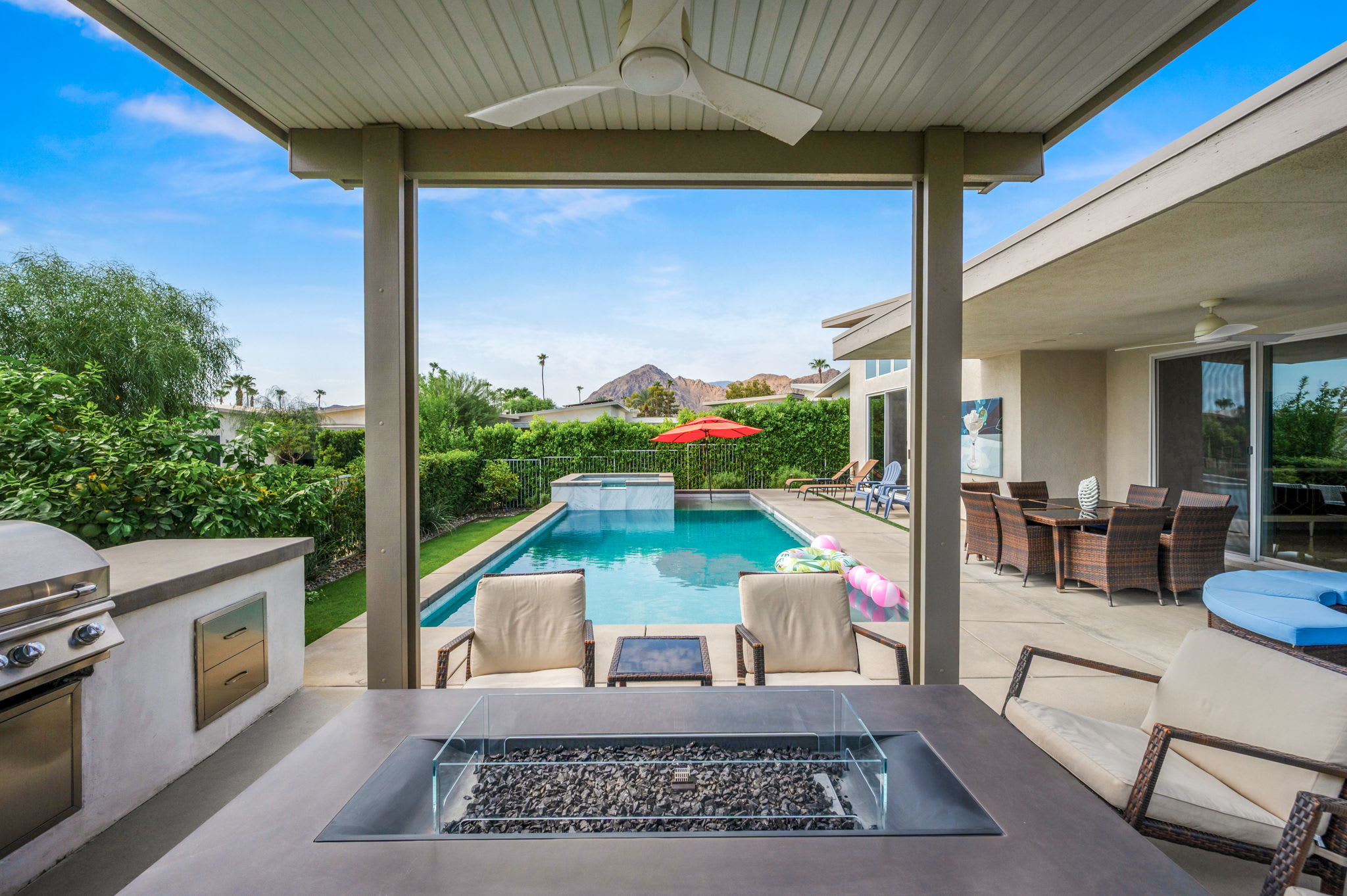 Private Patio | The Dakota in Indian Wells, California by Luxus Vacation Properties