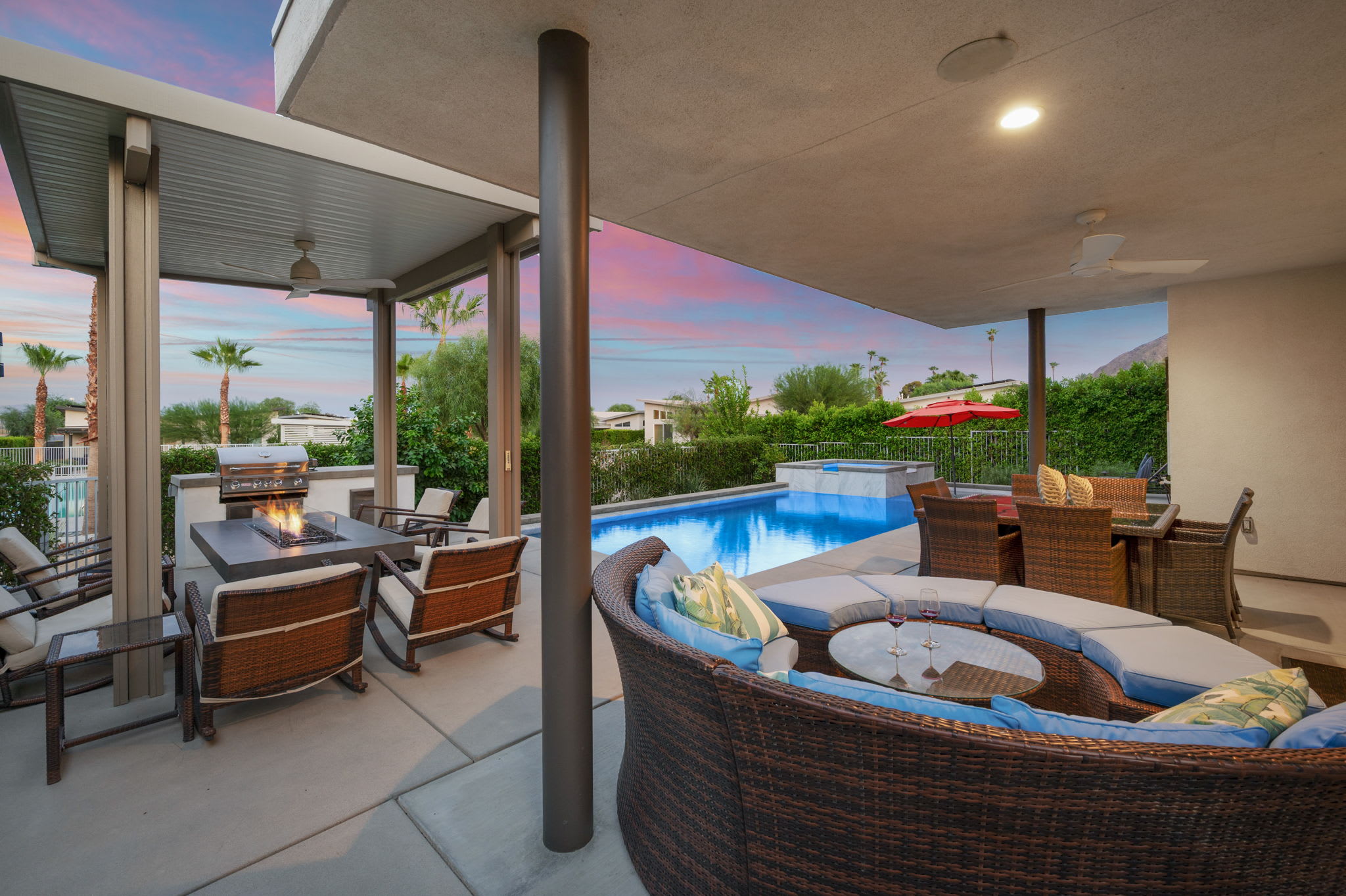 Private Patio | The Dakota in Indian Wells, California by Luxus Vacation Properties