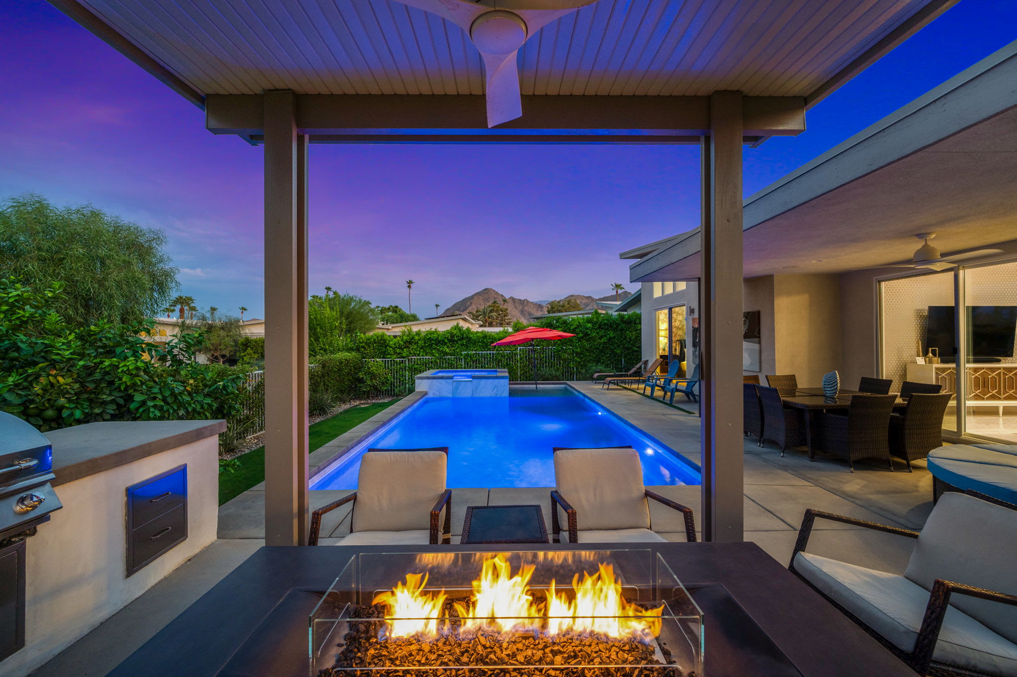 Private Patio | The Dakota in Indian Wells, California by Luxus Vacation Properties