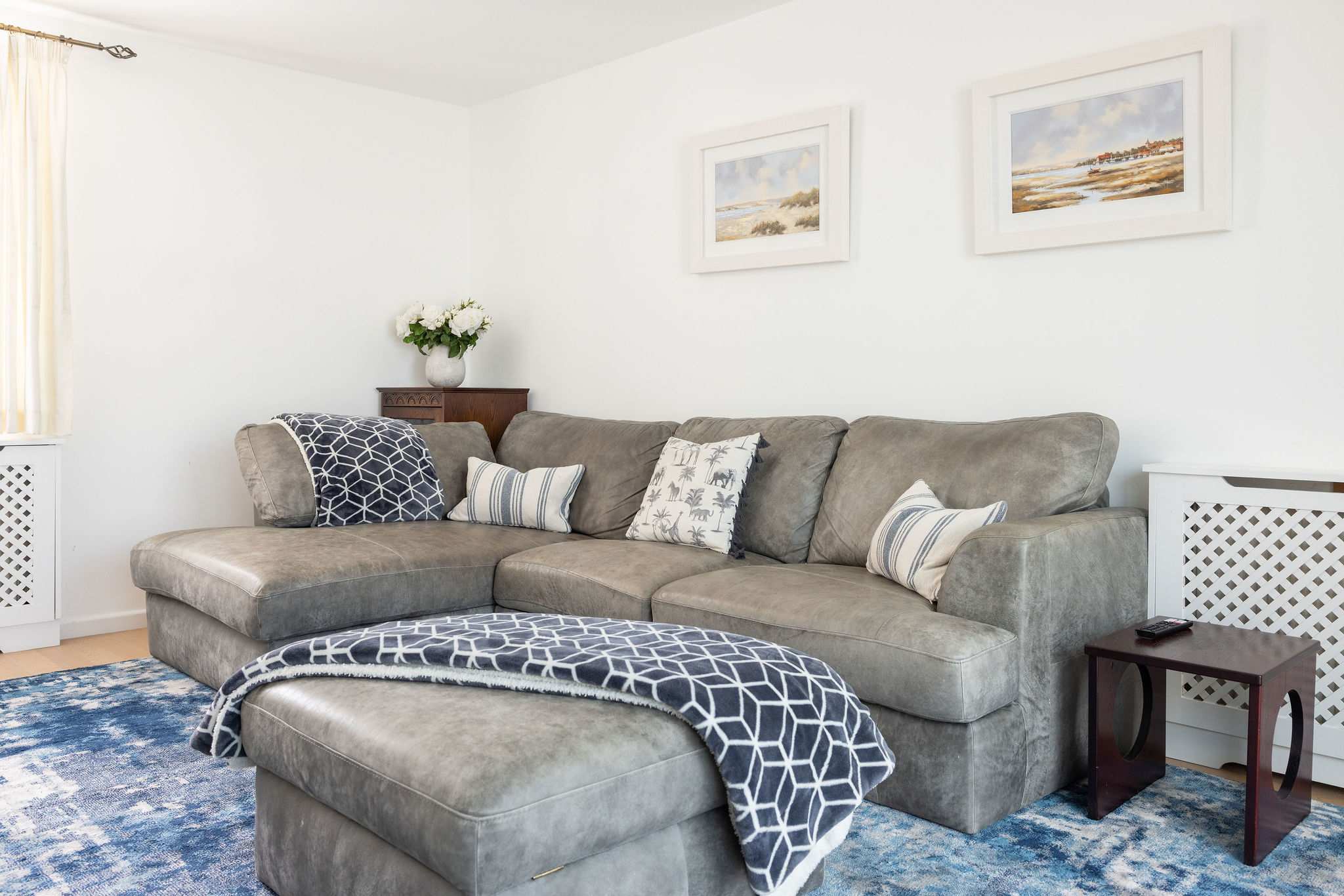 Relaxing lounge with comfy corner sofa