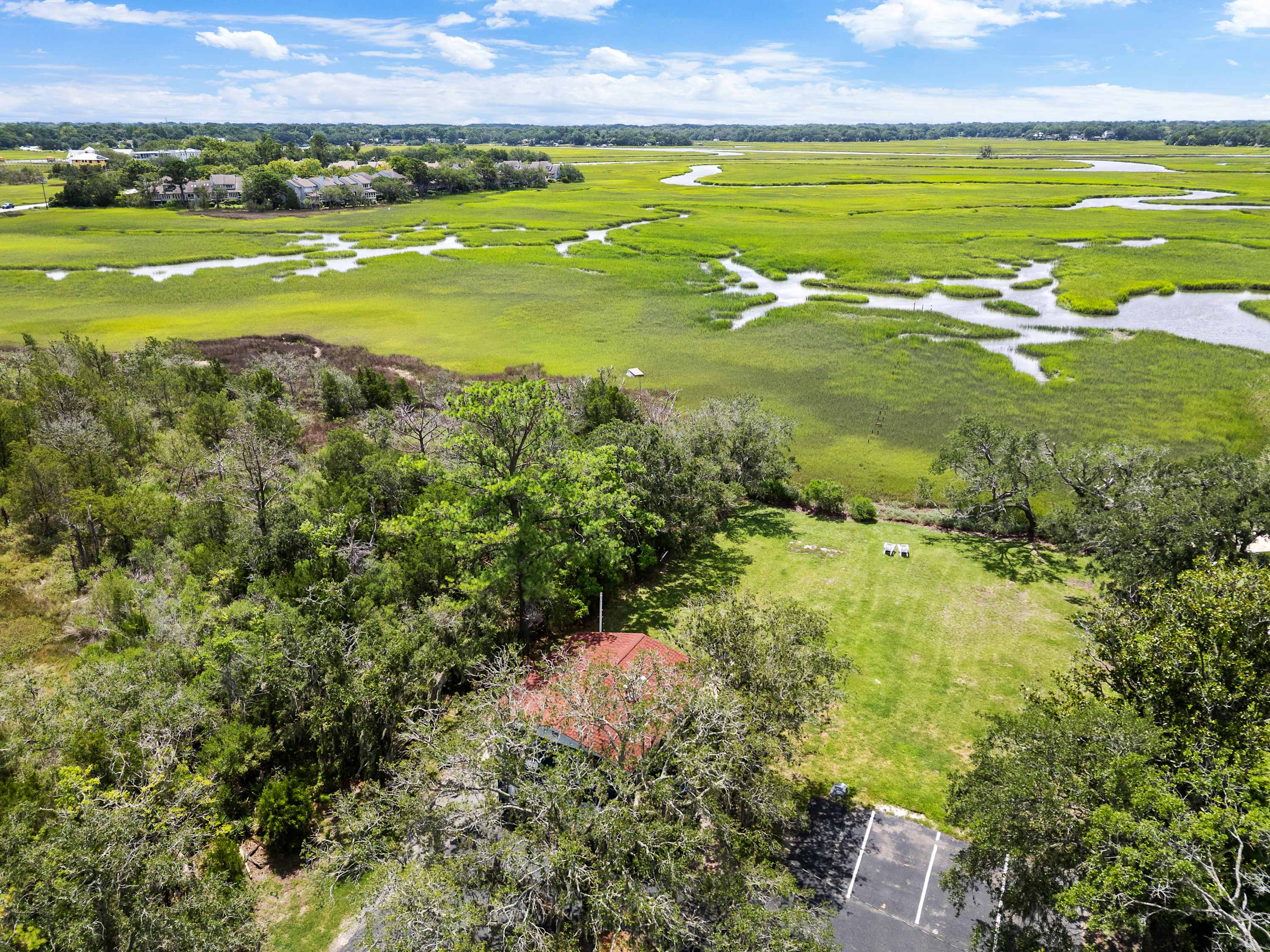 Amazing views of the creek and marsh! 