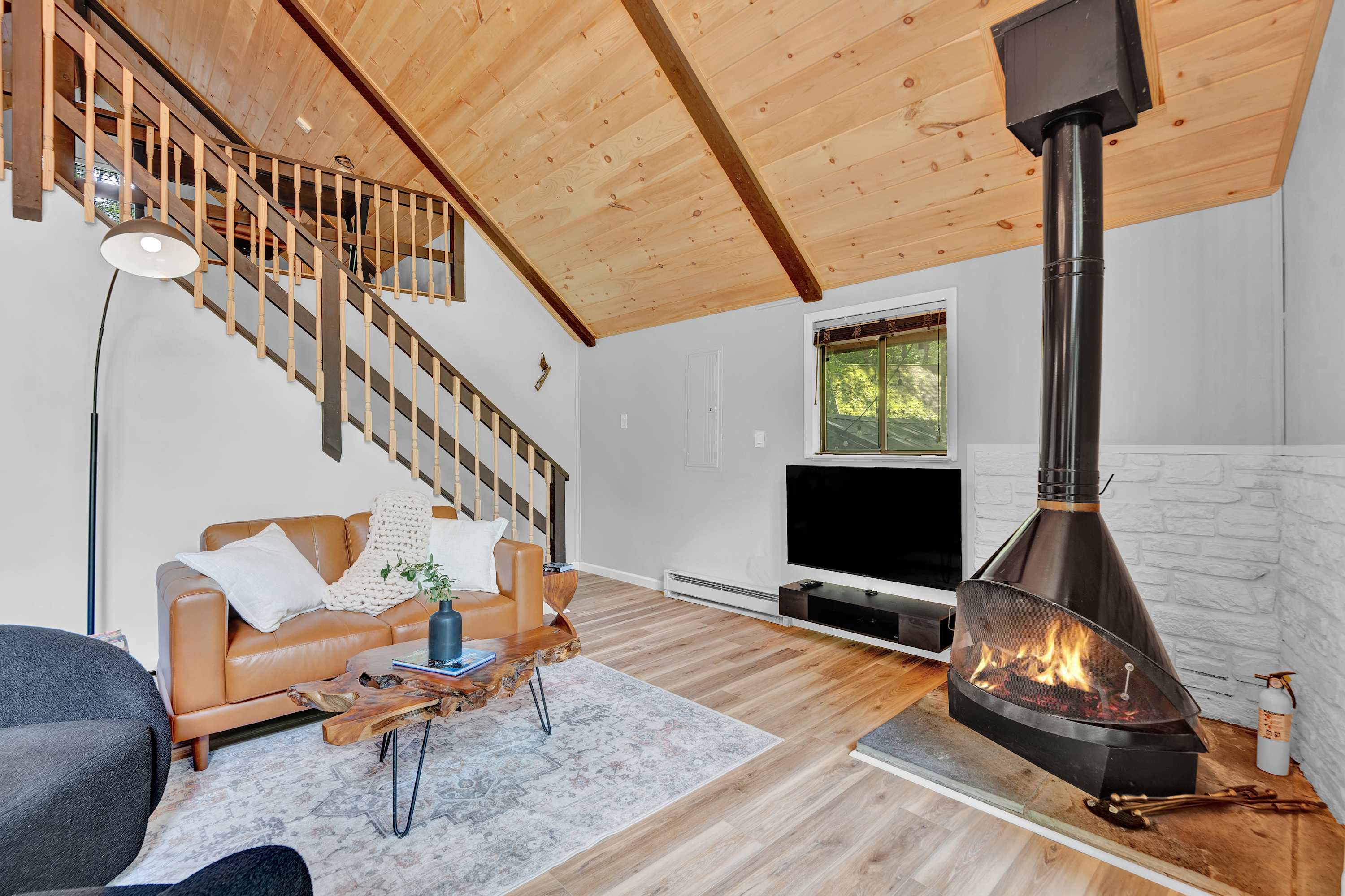 The Black Pocono Chalet |  Modern Cabin in Nature