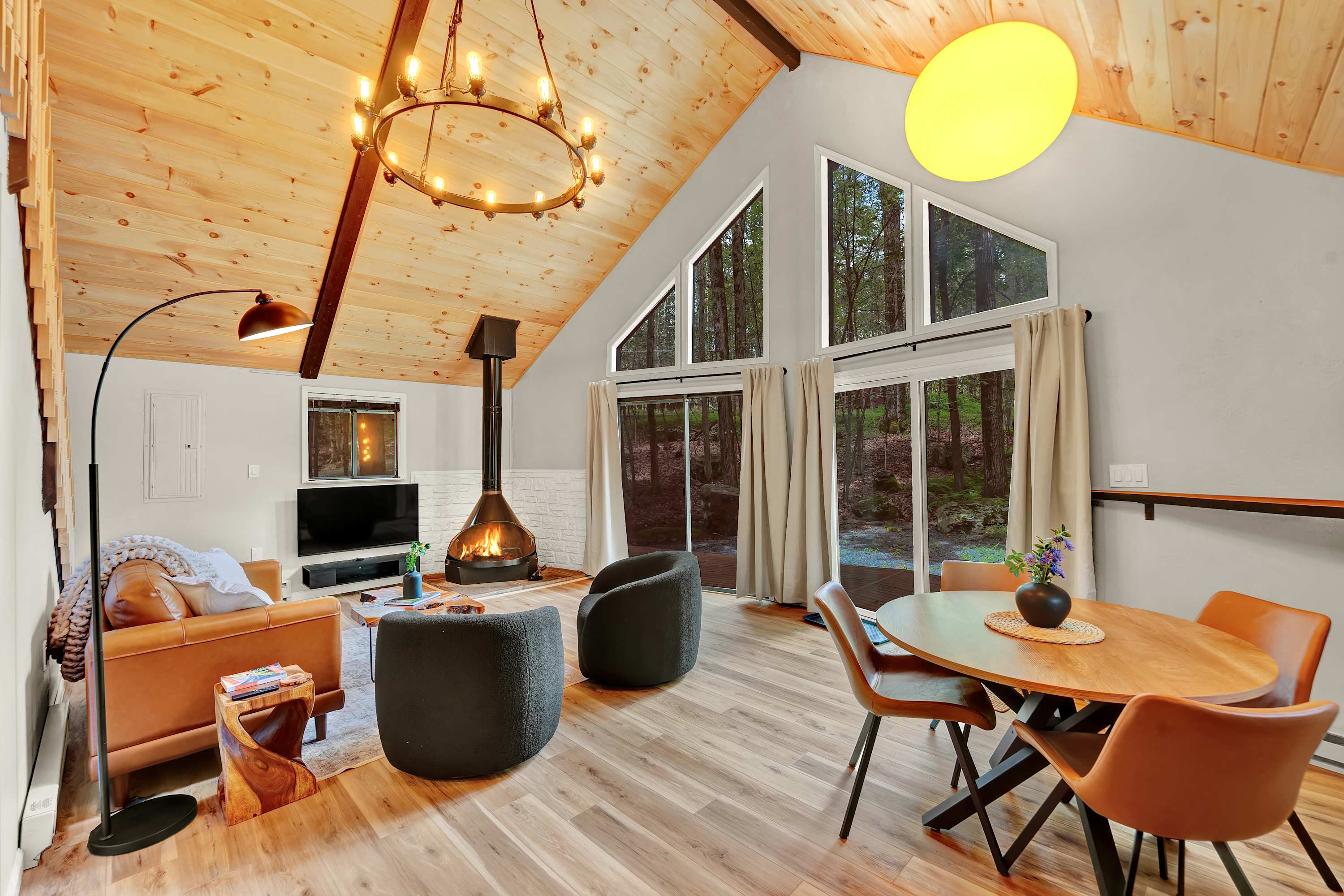 The Black Pocono Chalet |  Modern Cabin in Nature