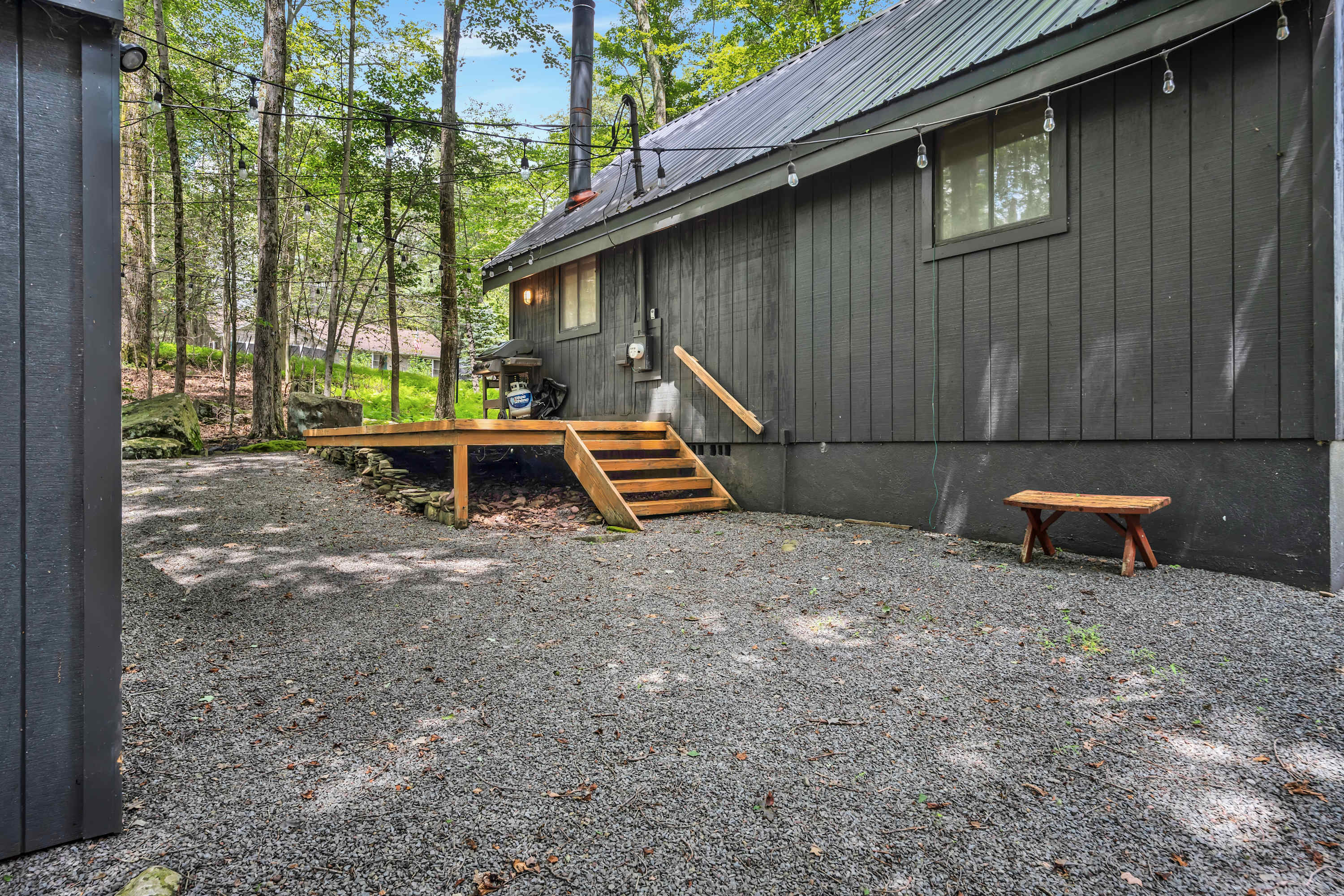The Black Pocono Chalet |  Modern Cabin in Nature