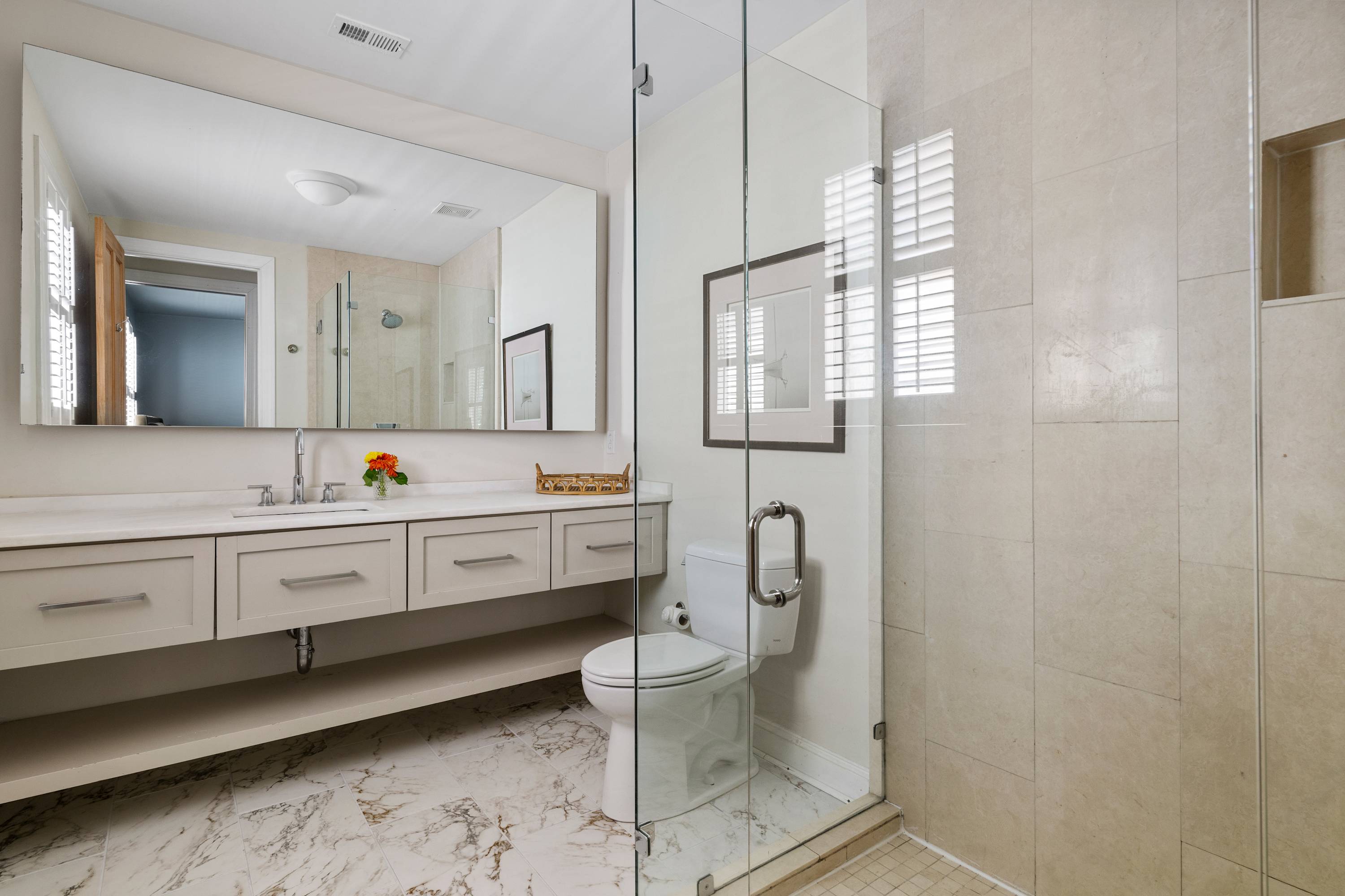 Bathroom #1: Walk-in shower
