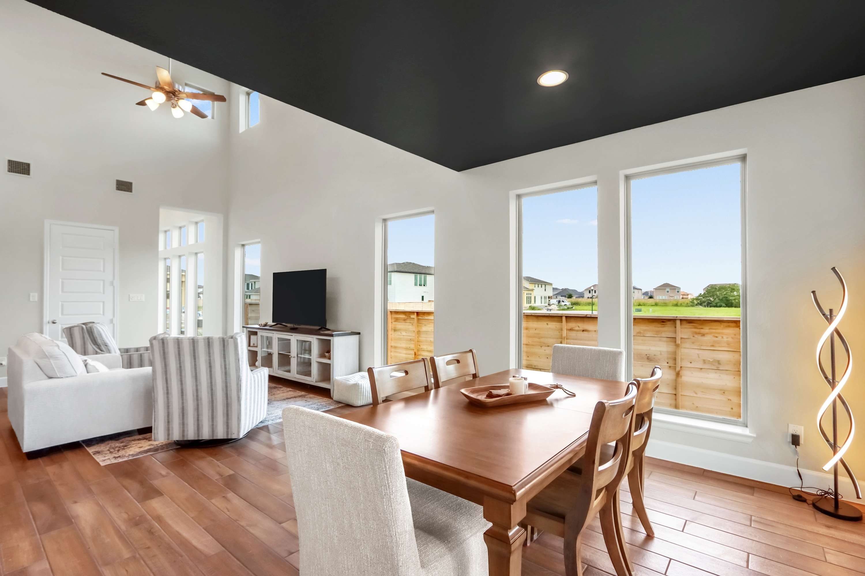 Make mealtime memories together at the dining table, seating 6​