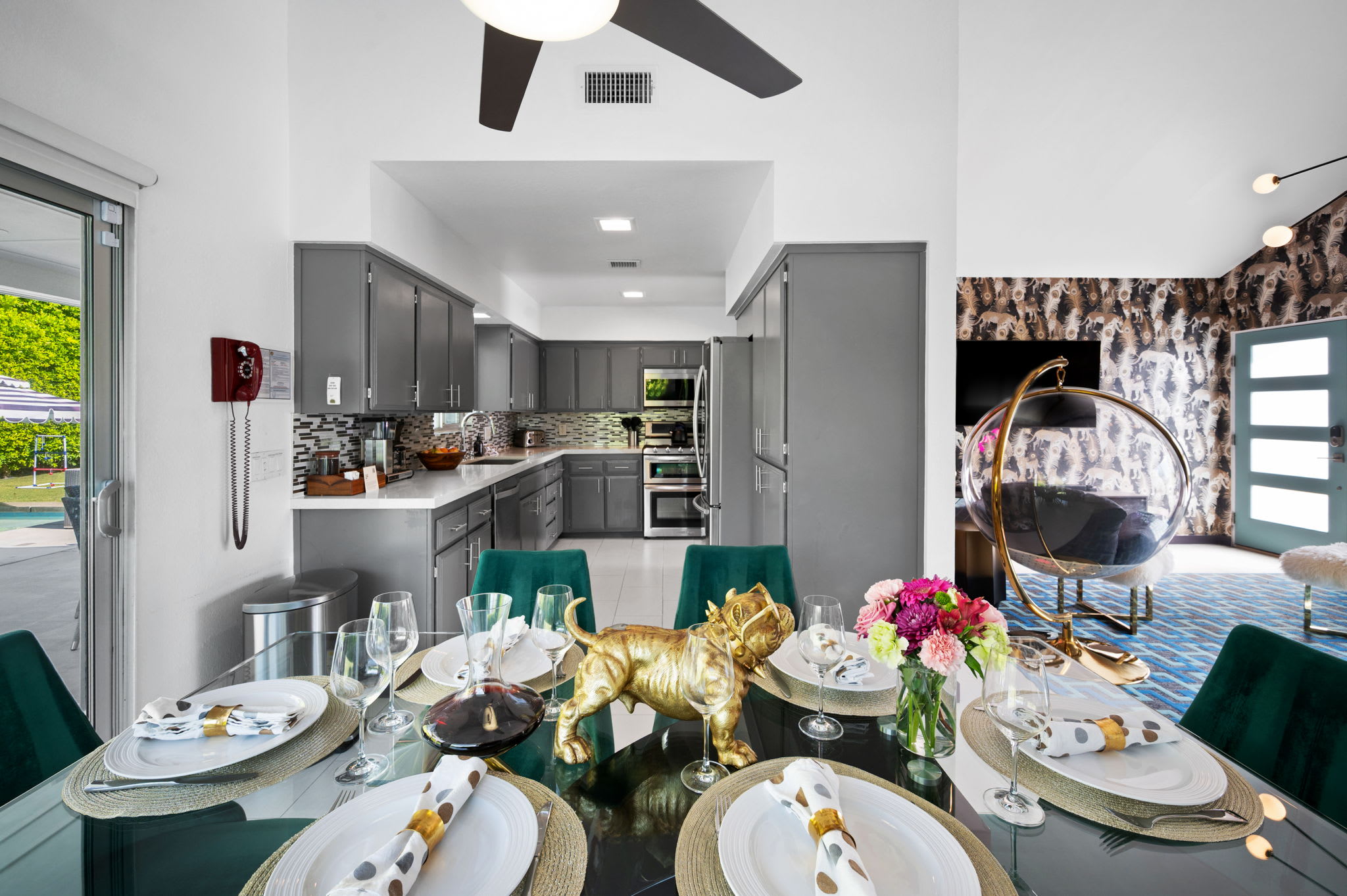 Dining Area | Nova Mae in Palm Springs, California by Luxus Vacation Properties