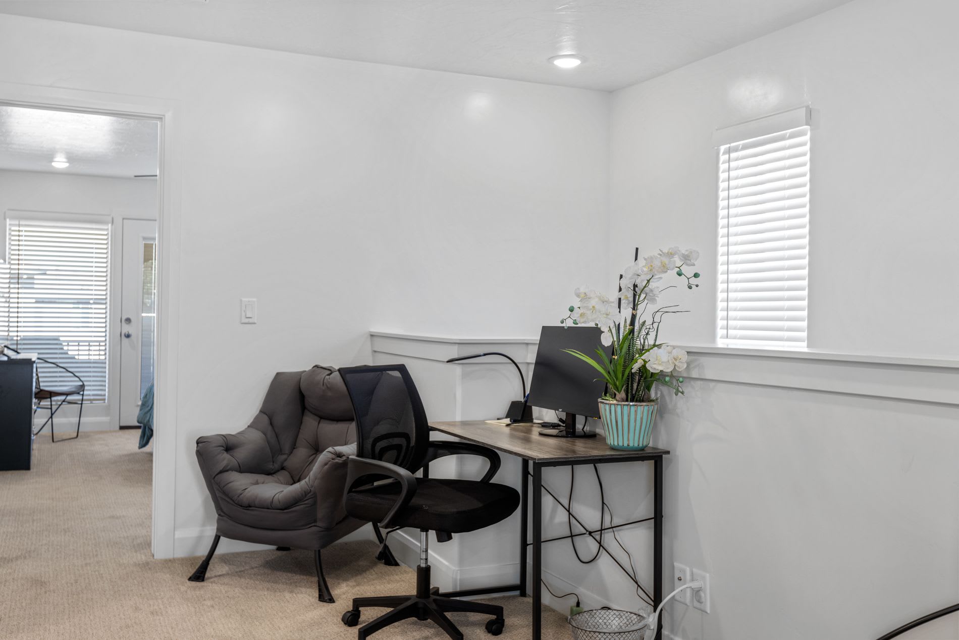 There is a desk set up if you need to work from home