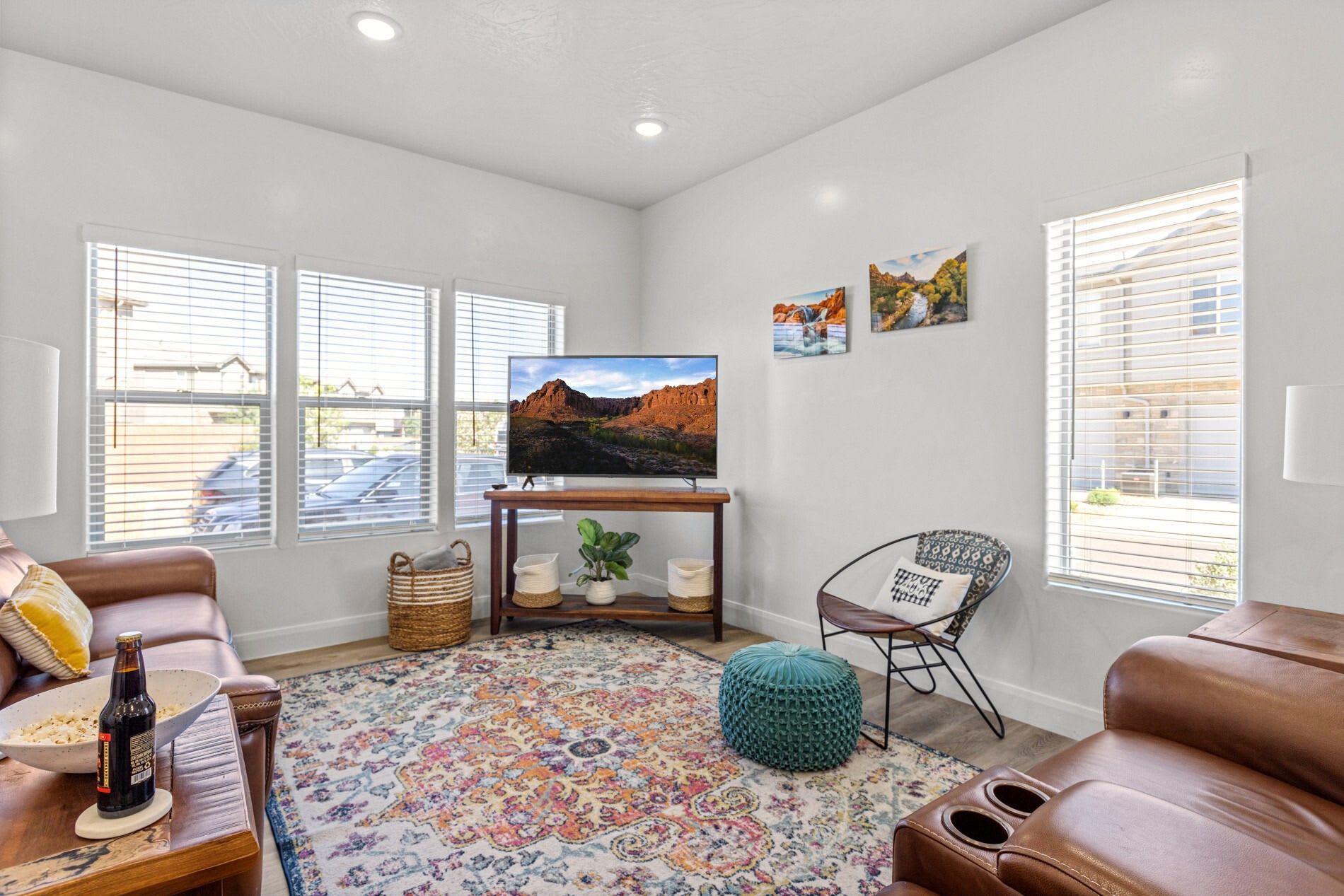 Living room – lots of natural light