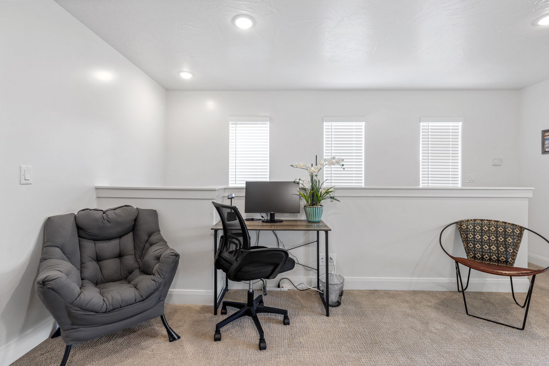 There is a desk set up if you need to work from home