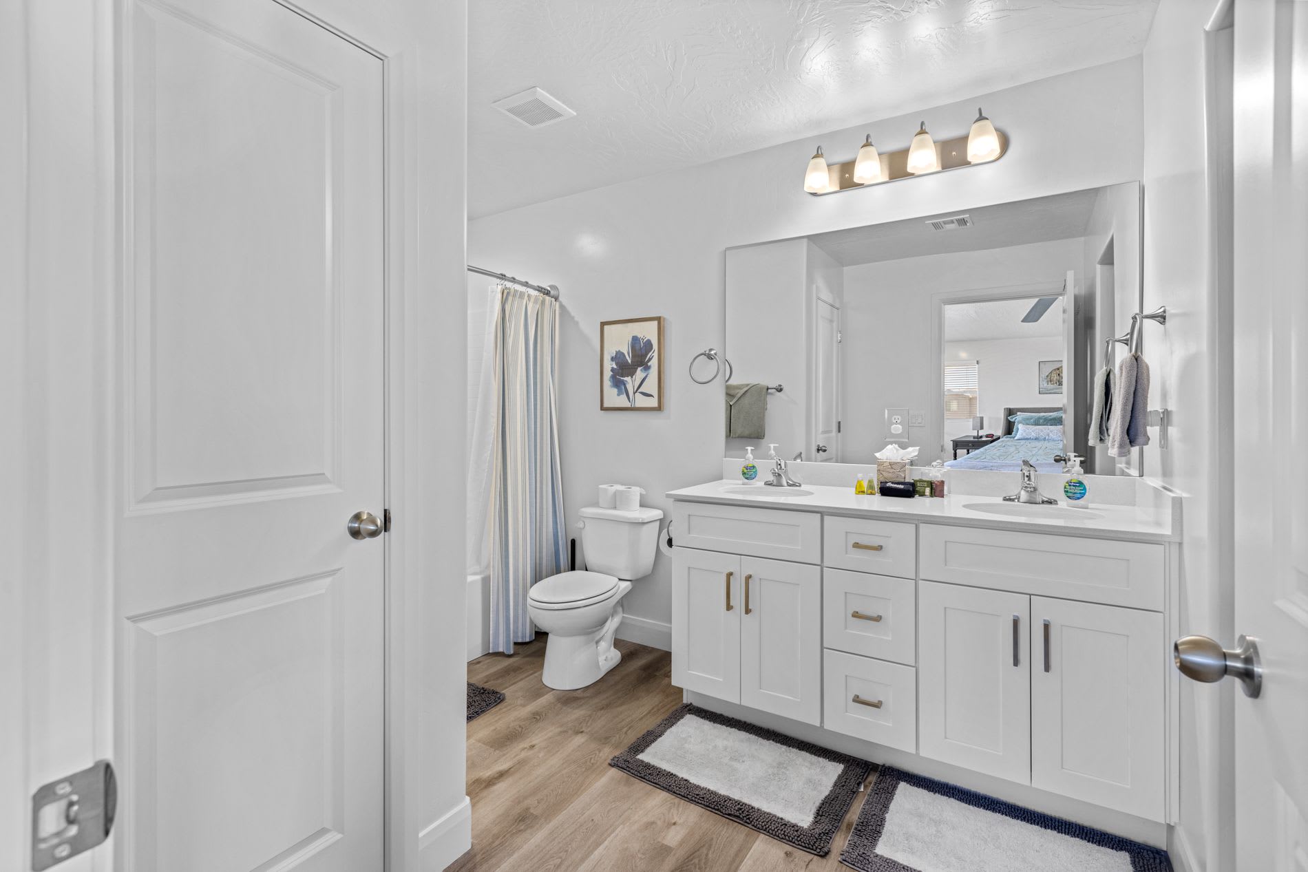 Master bathroom with double vanity