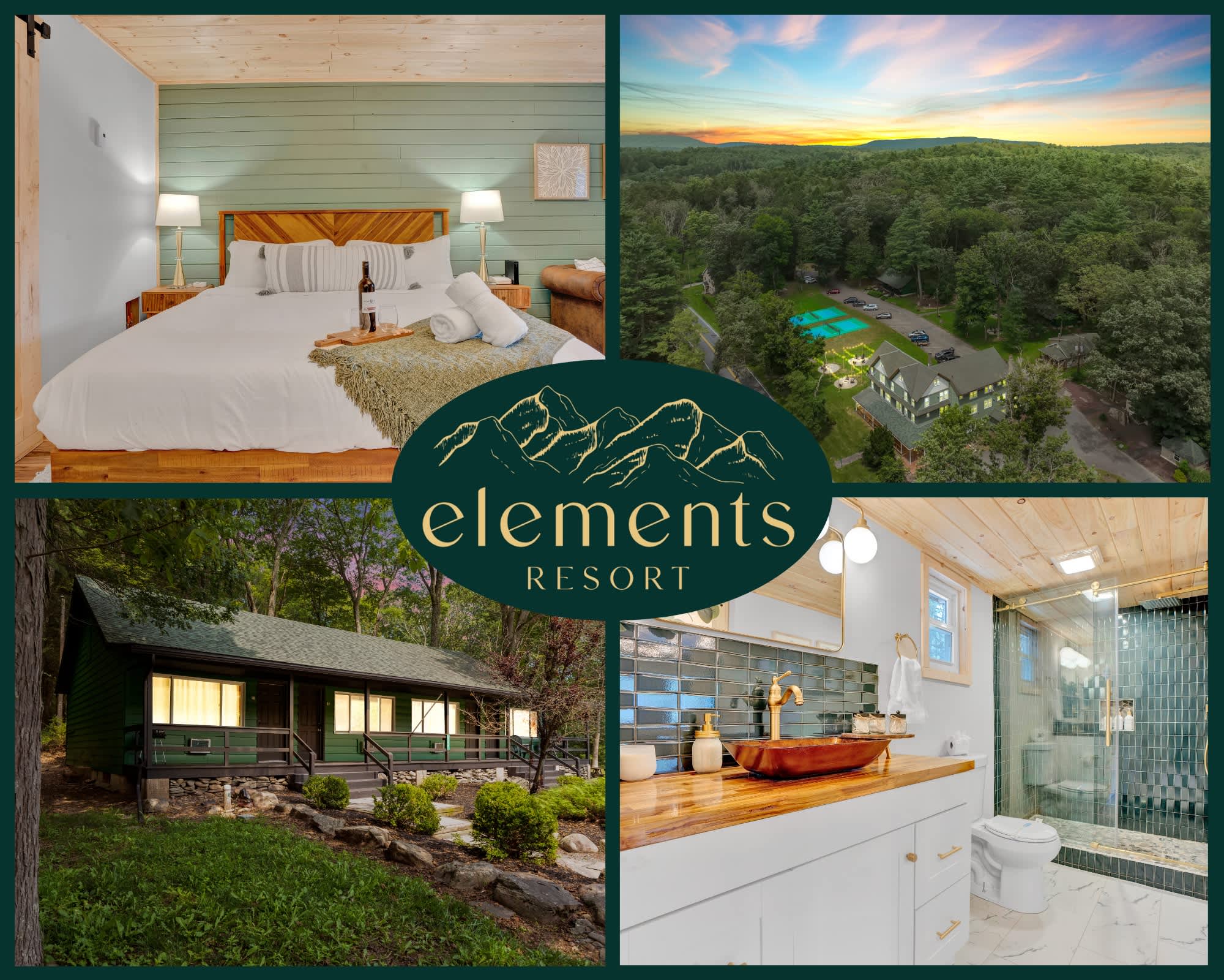 Elements Pocono Modern | Firepits | Pet Friendly