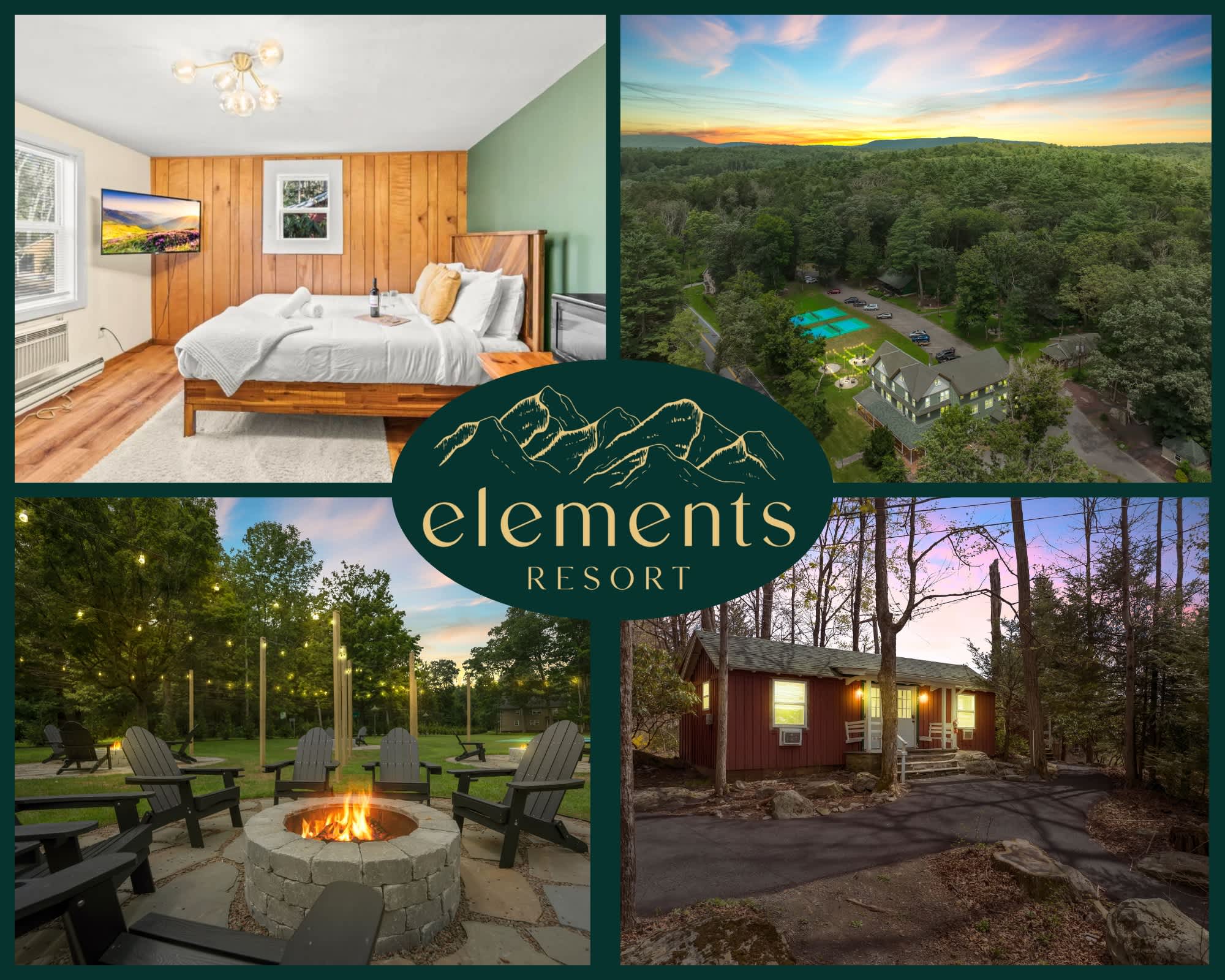 Cozy & Chic Pocono Cabin | Firepits | Pickleball