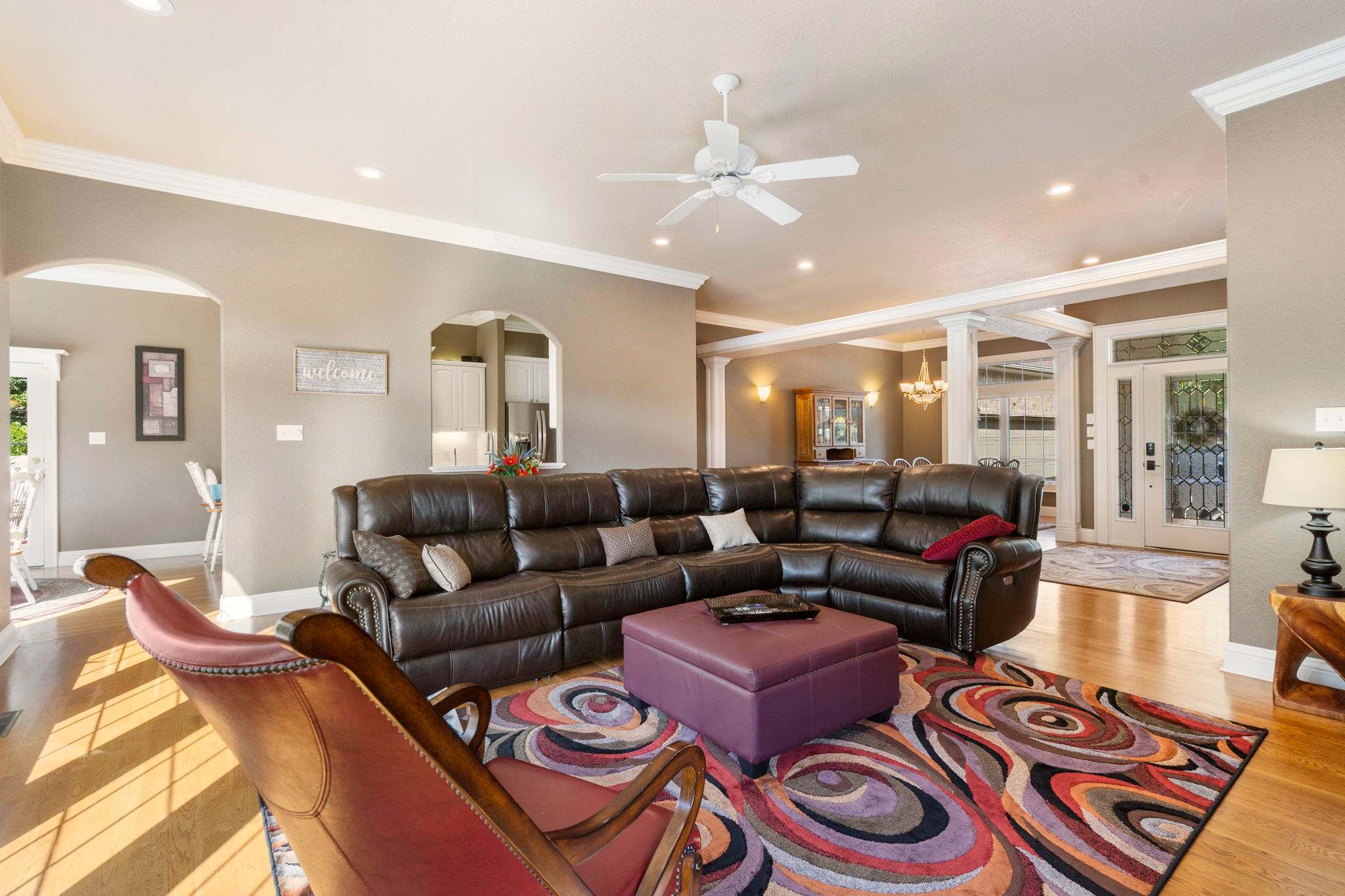 spacious living room