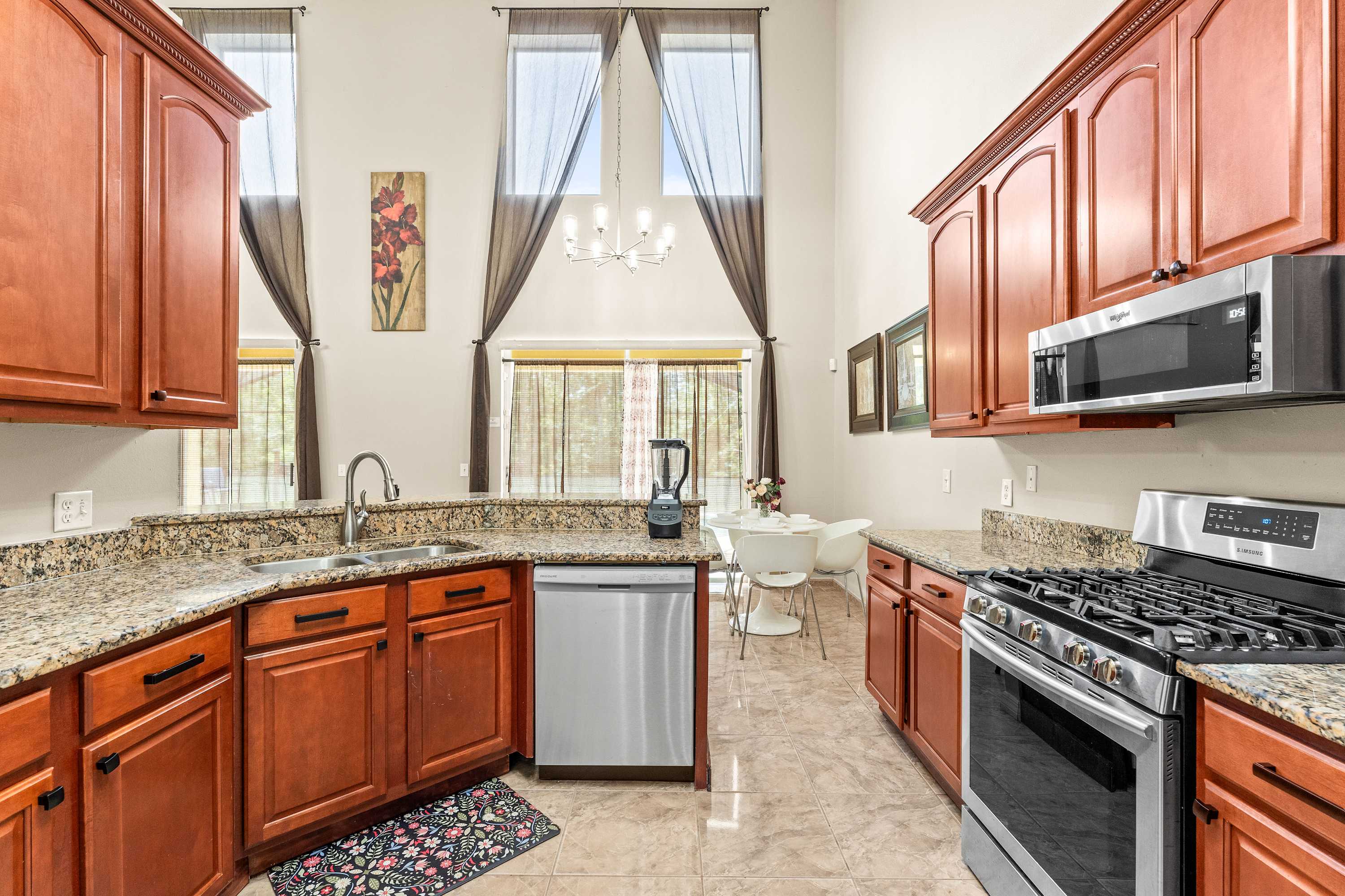 Prepare your favorite meals in the full kitchen