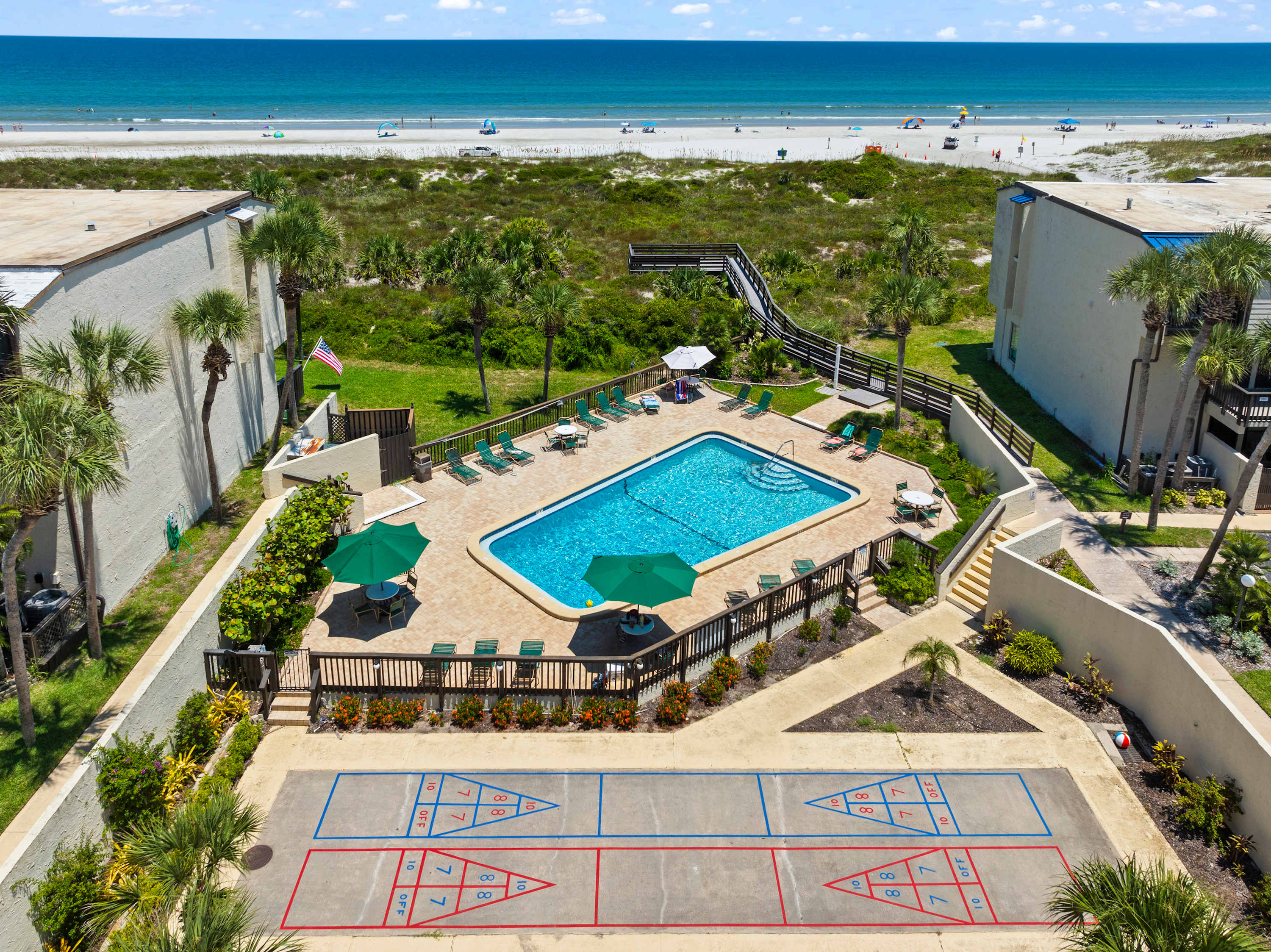 Direct Ocean View, Steps to beach, Modern Updates — St. Augustine, FL — vacation rental