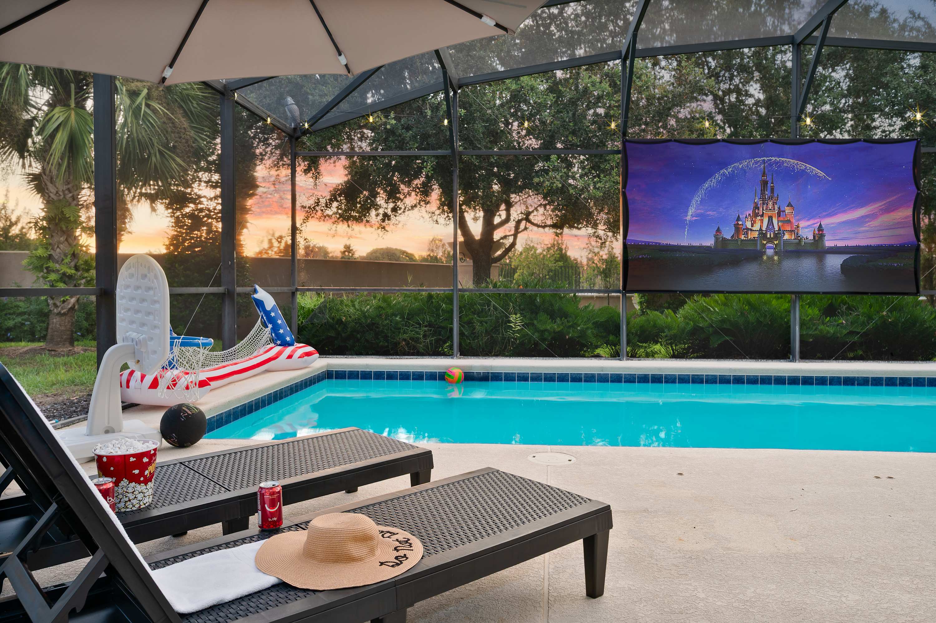 Outdoor Projector| Heated Pool |Waterpark |Disney