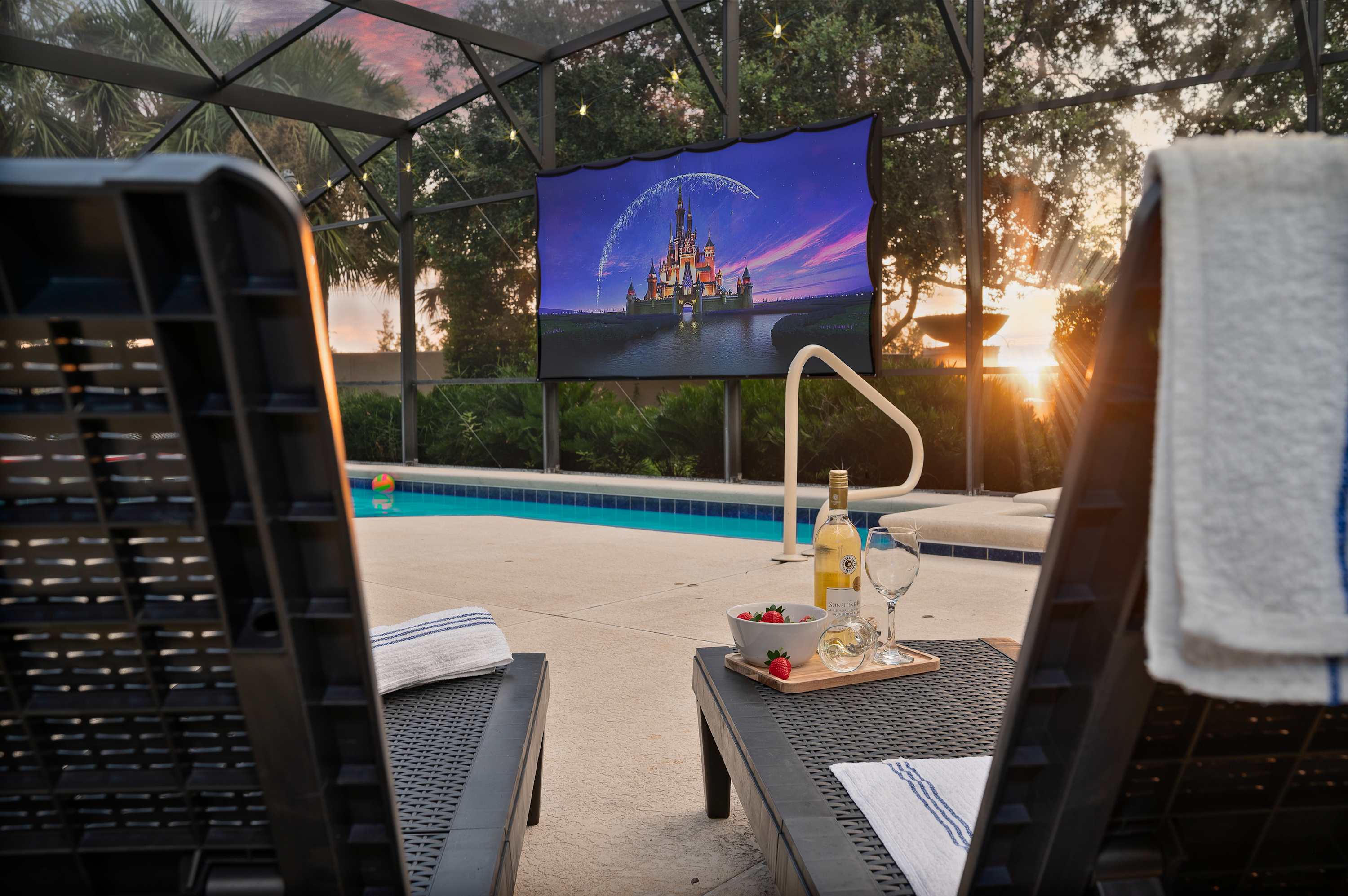 Outdoor Projector| Heated Pool |Waterpark |Disney