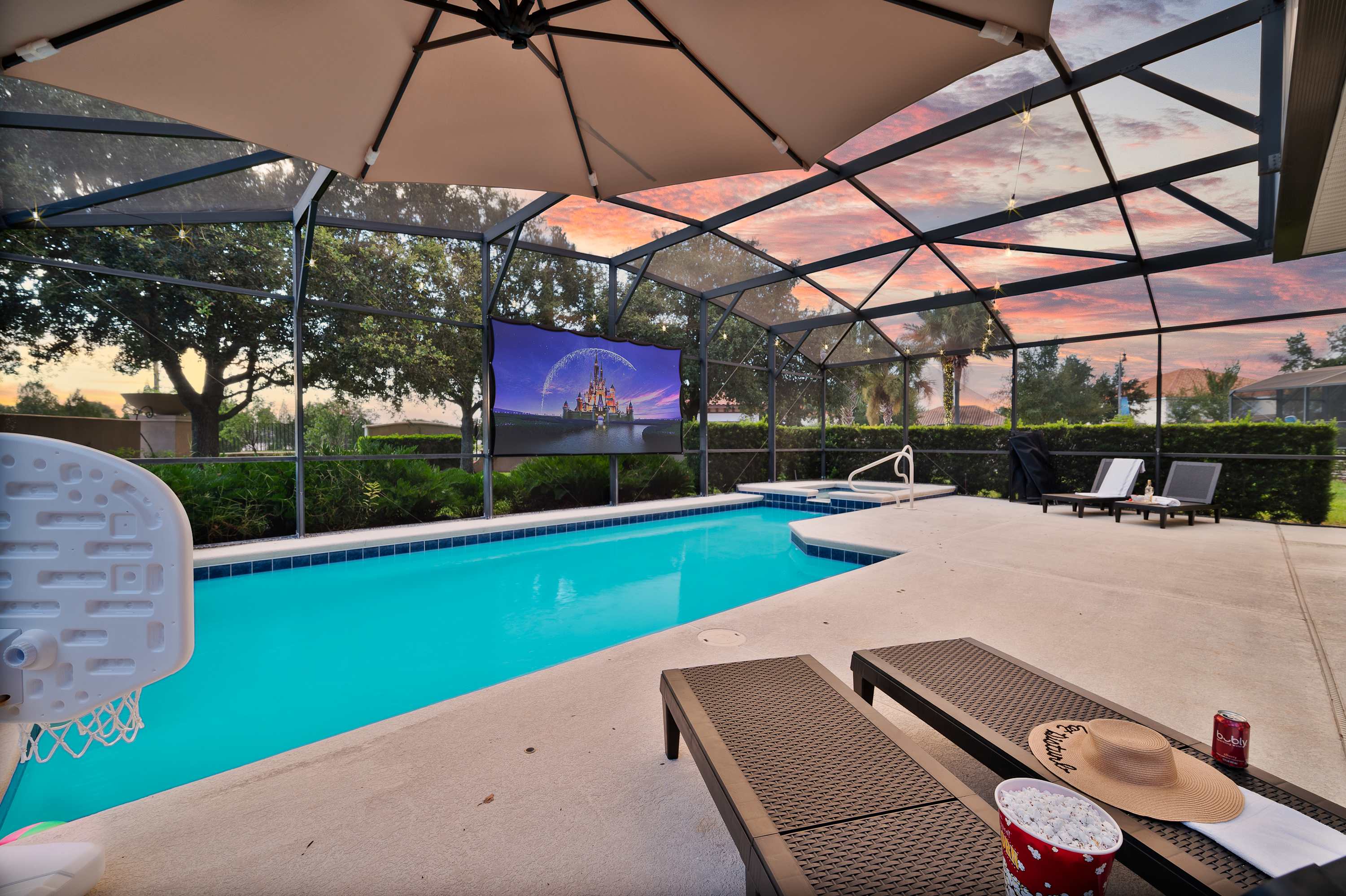 Outdoor Projector| Heated Pool |Waterpark |Disney