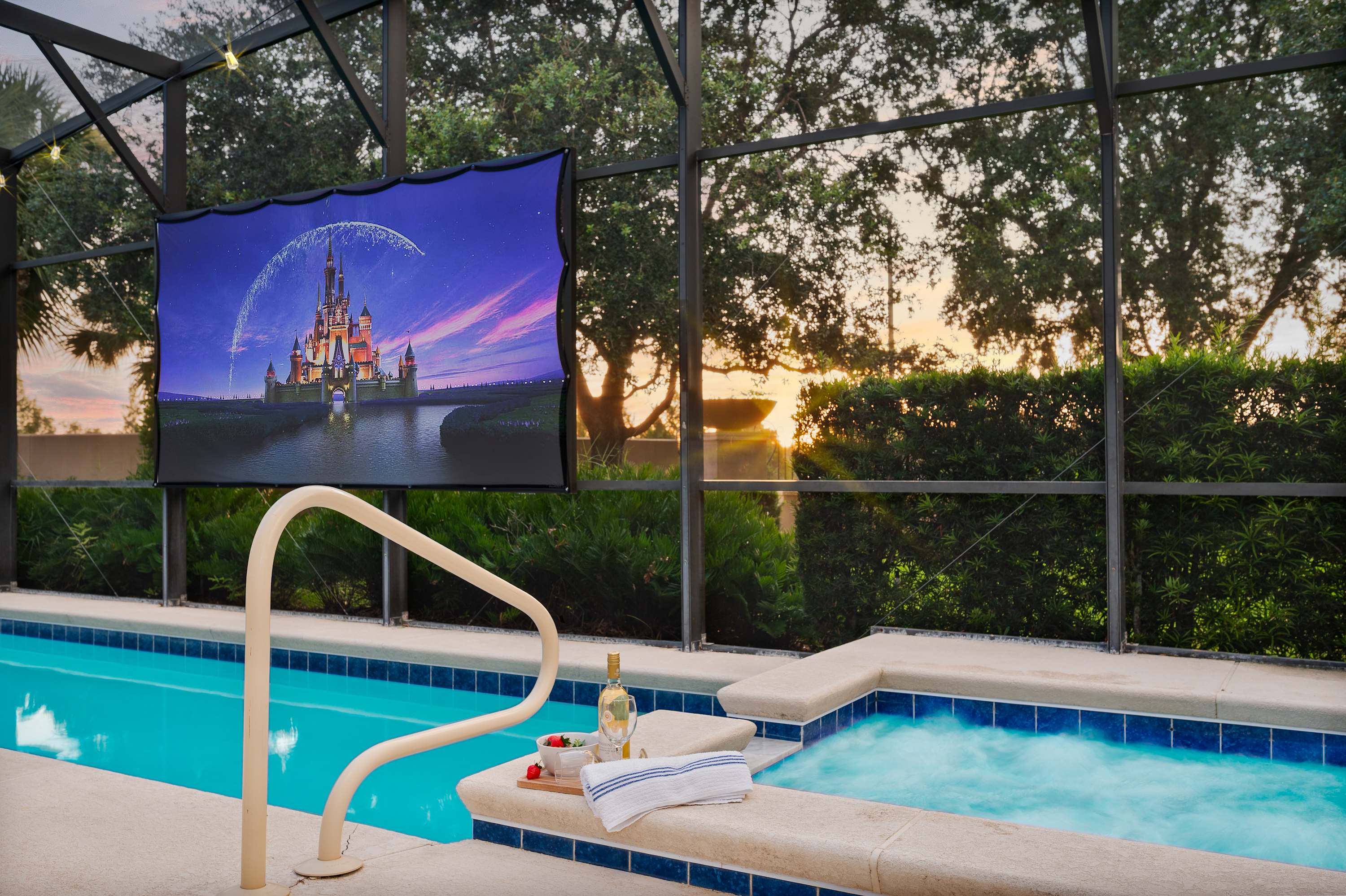 Outdoor Projector| Heated Pool |Waterpark |Disney