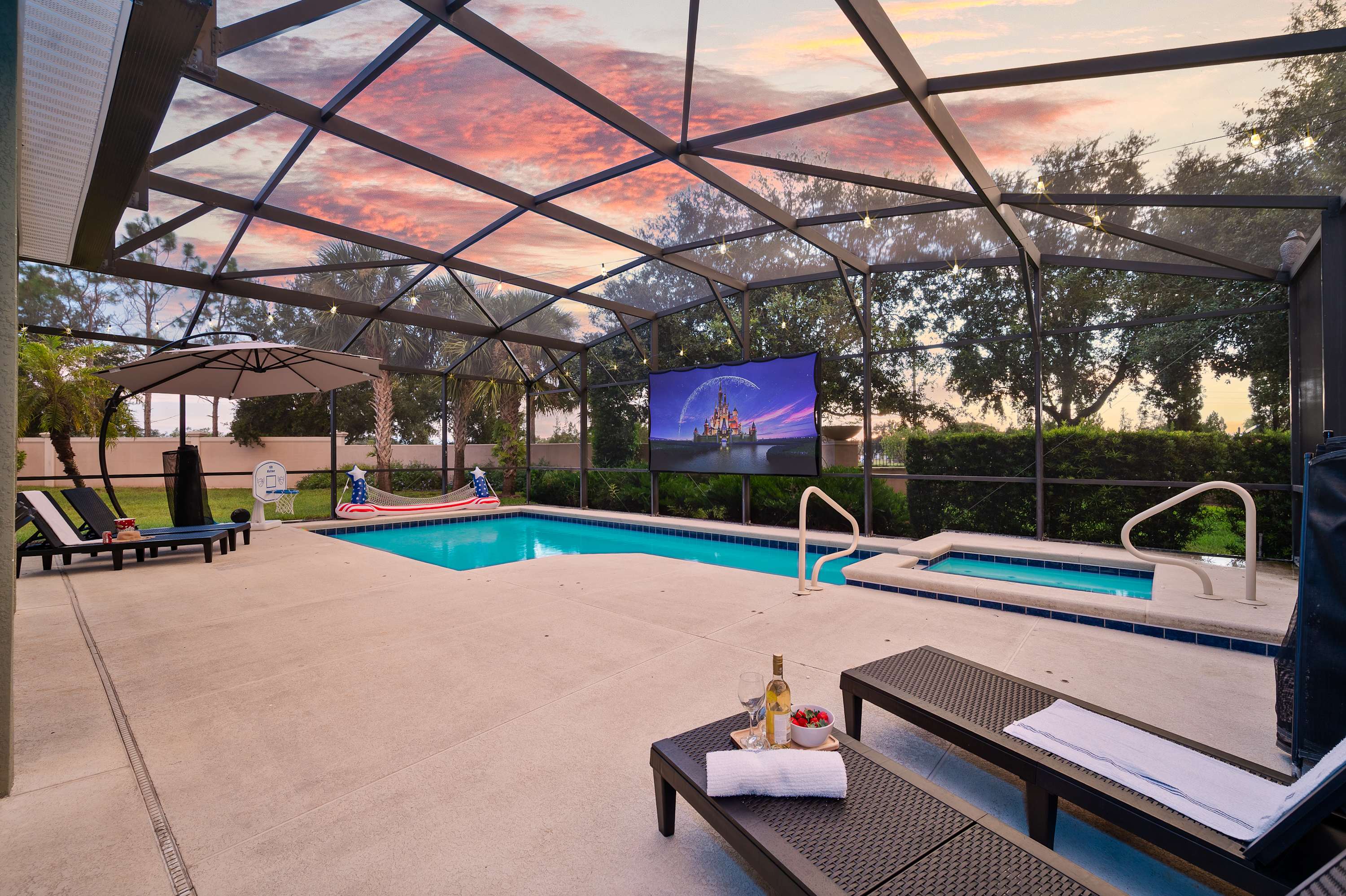 Outdoor Projector| Heated Pool |Waterpark |Disney