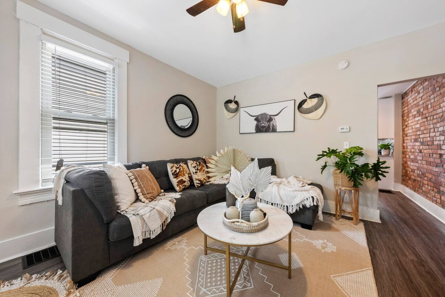 Modern Boho Condo | Walk to Downtown Columbus