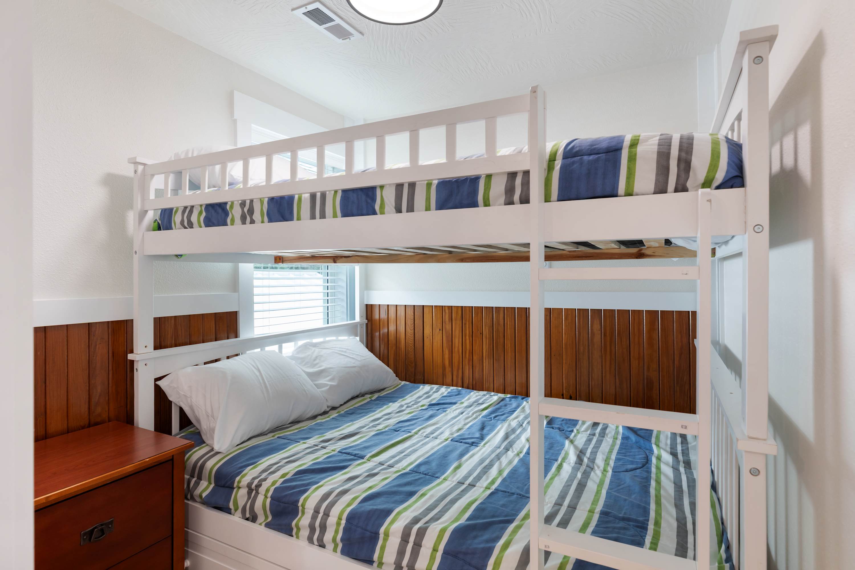 Bedroom 1 with full over full bunk beds