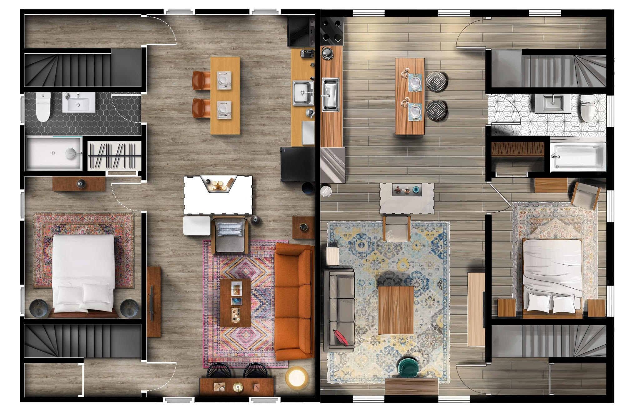 Historic Apartments in Center, Warren - Sleep 16!