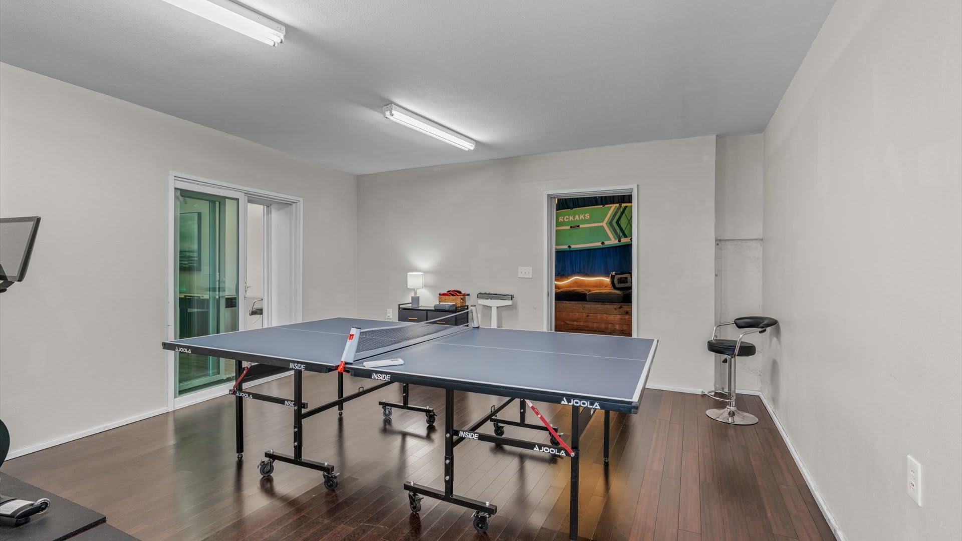 Games room with table tennis