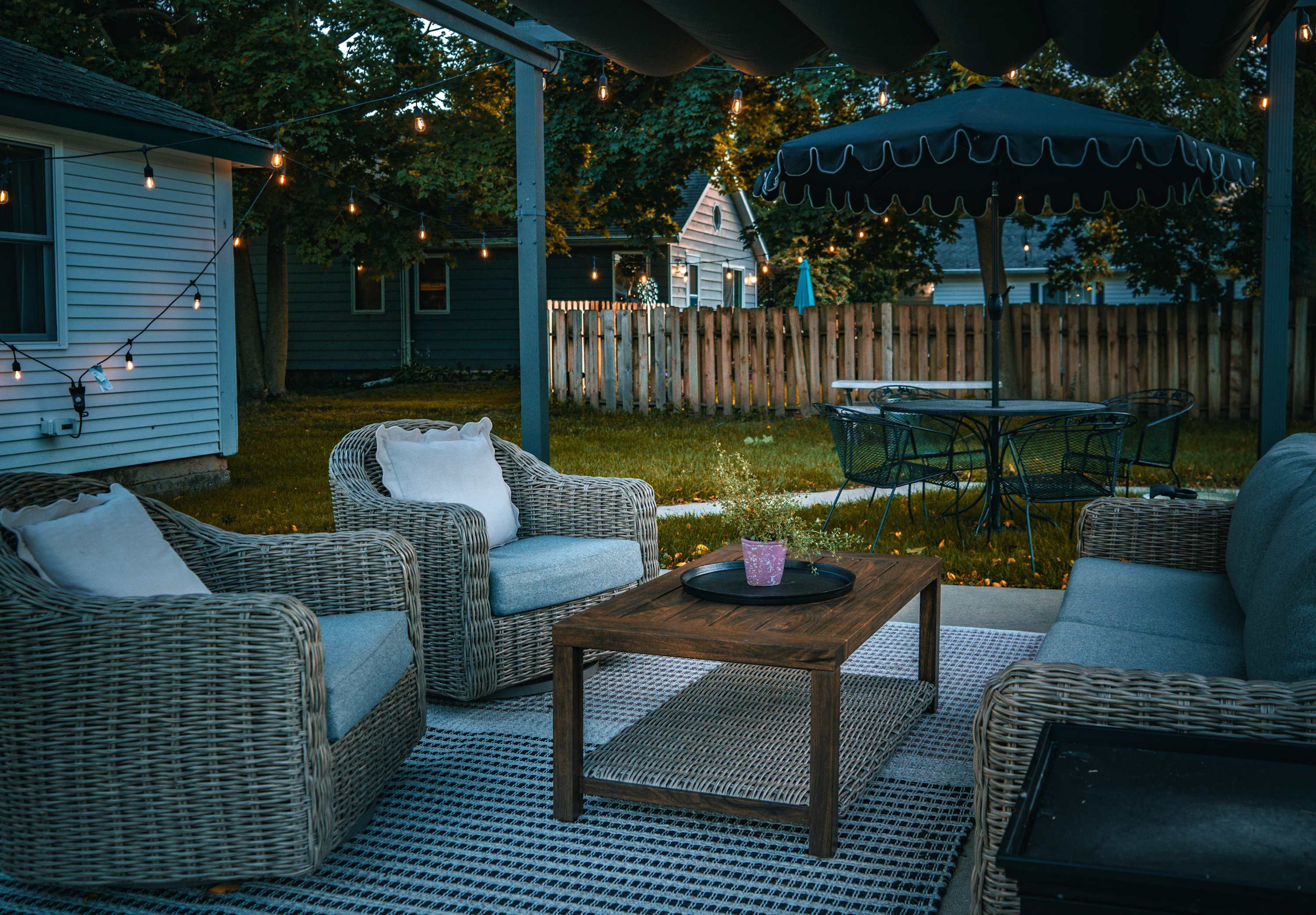 Cozy Twinkle lights are on a timer