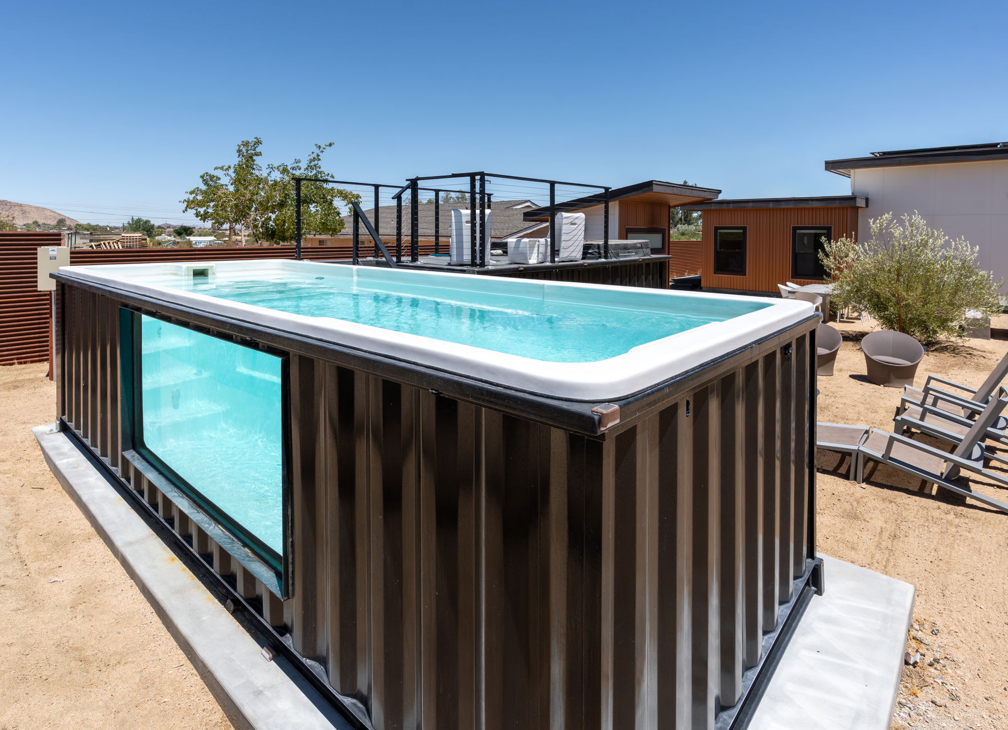 Brand new pool and hot tub deck