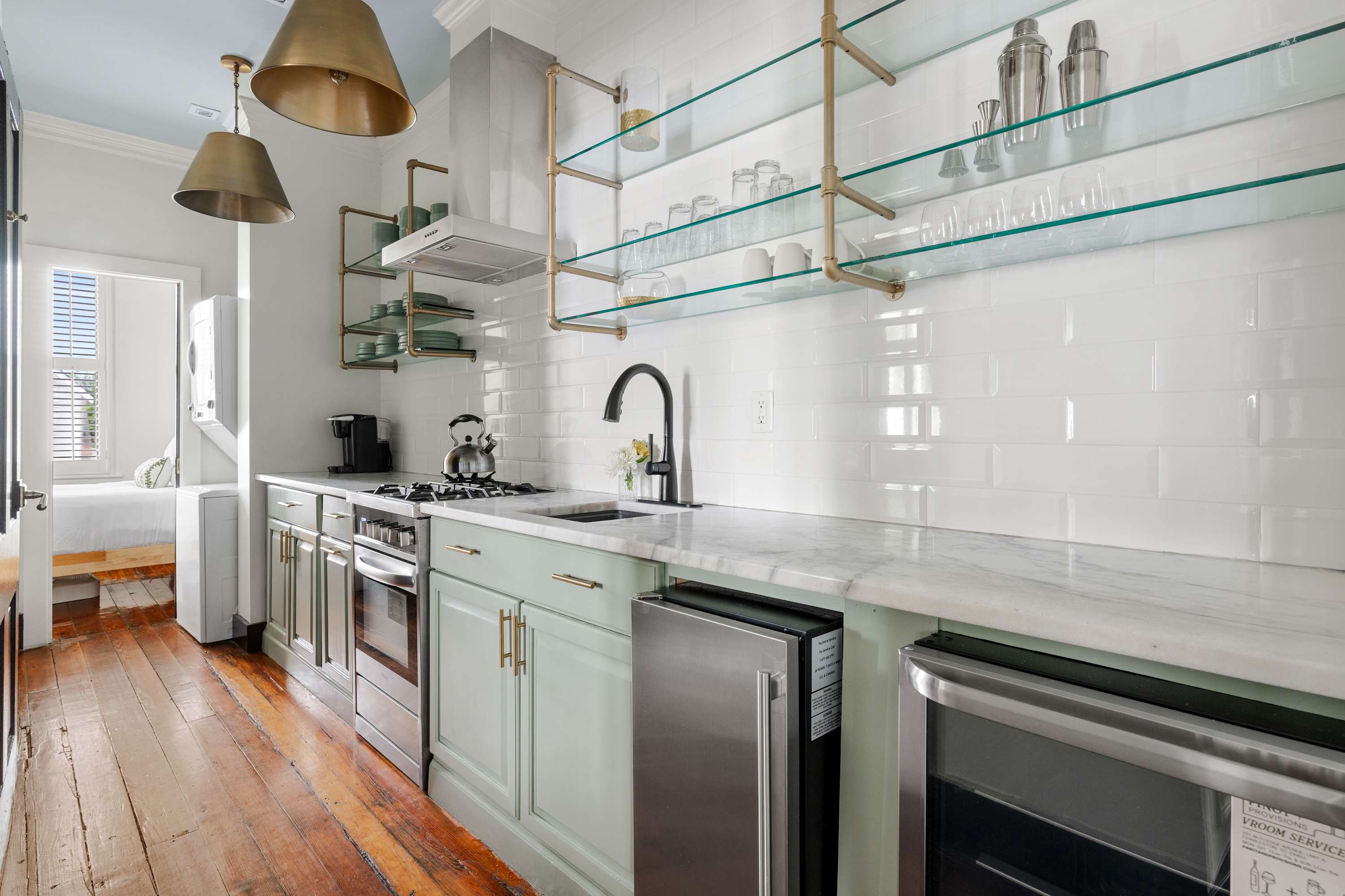 Fully stocked kitchen 