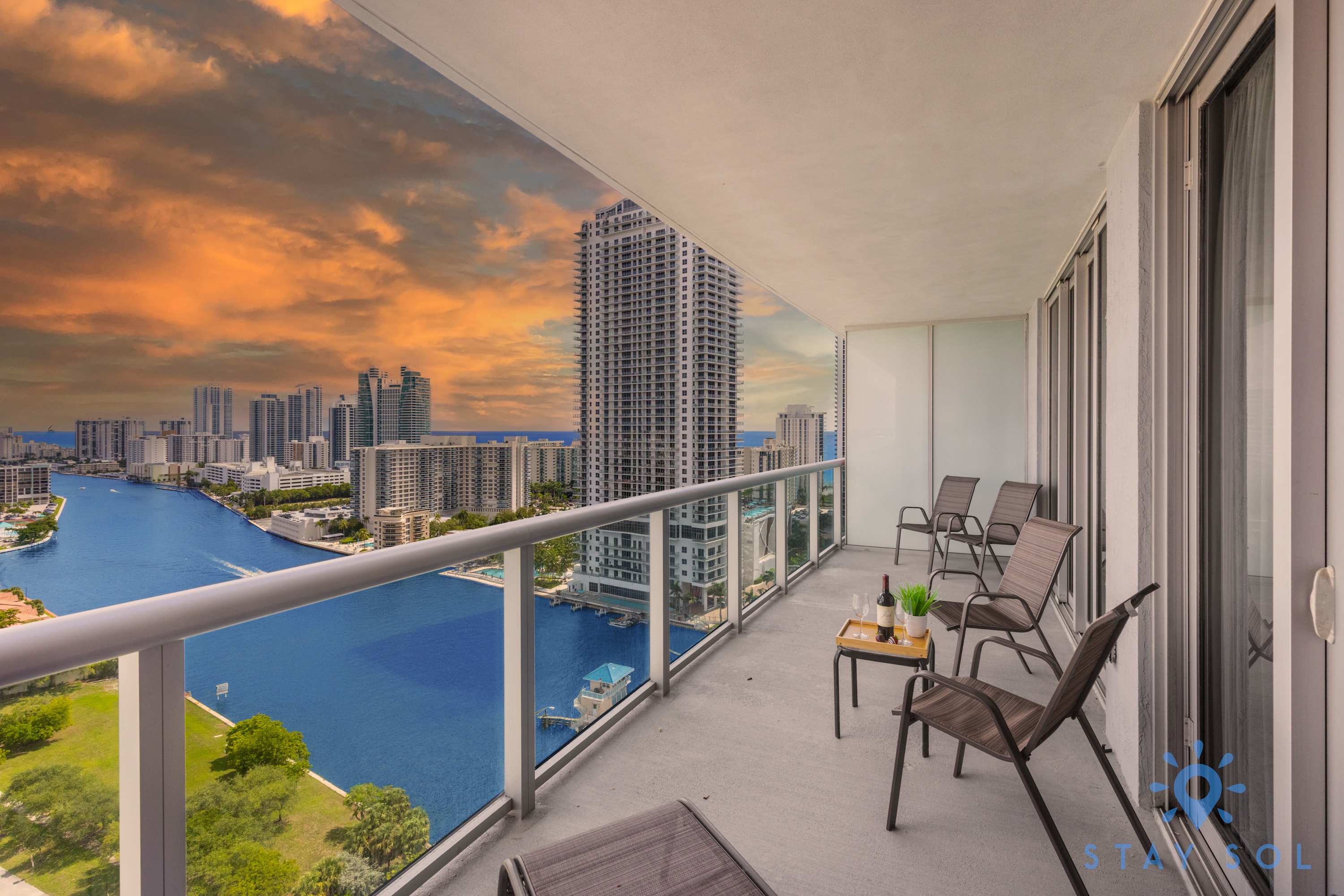 Balcony with Infinite Views - Poolside Comfort — Hallandale Beach, FL — vacation rental