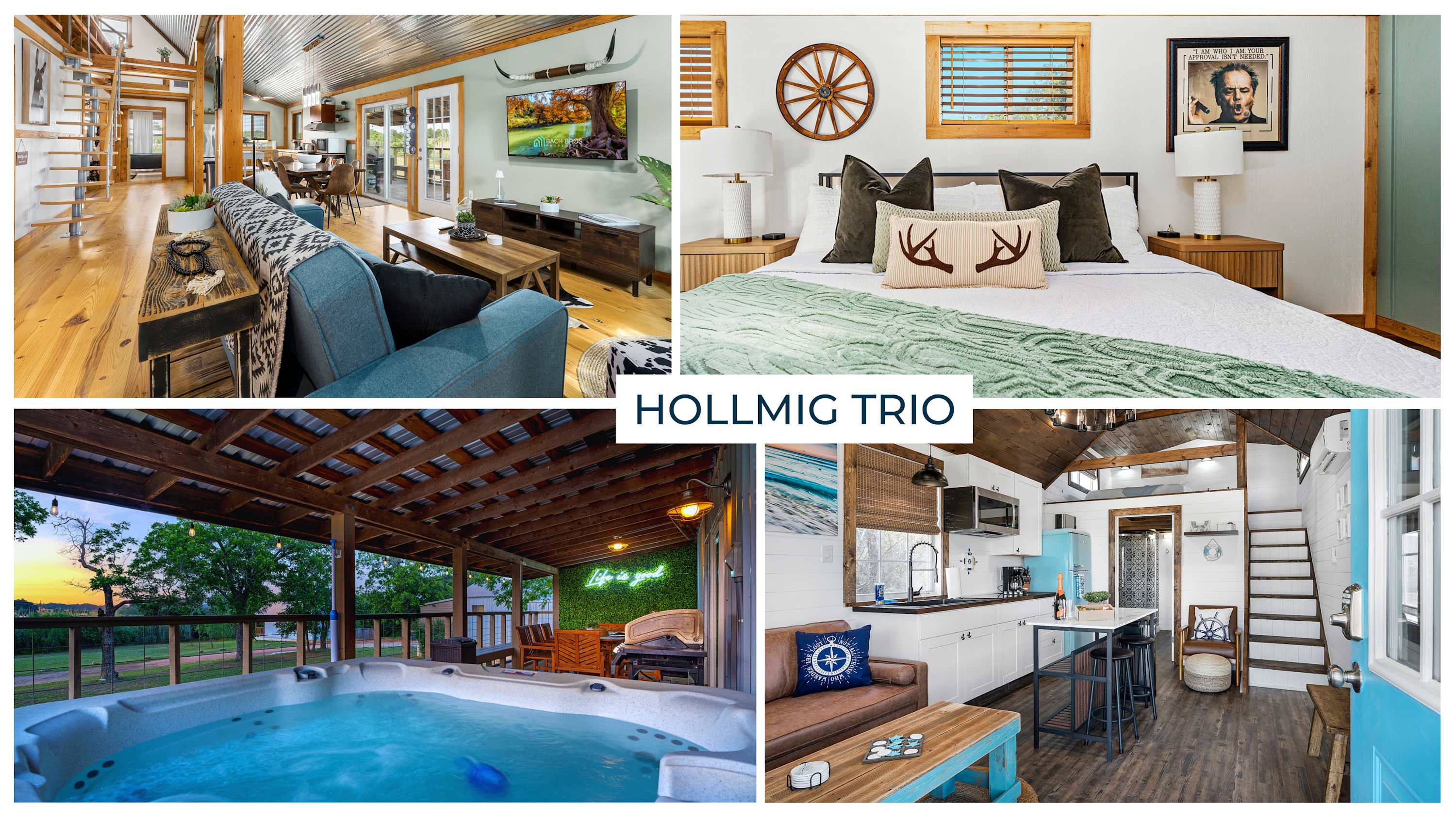 Hollmig Trio - Sleeps 18, Cowboy Pool & 3 Hot Tubs — Fredericksburg, TX — vacation rental