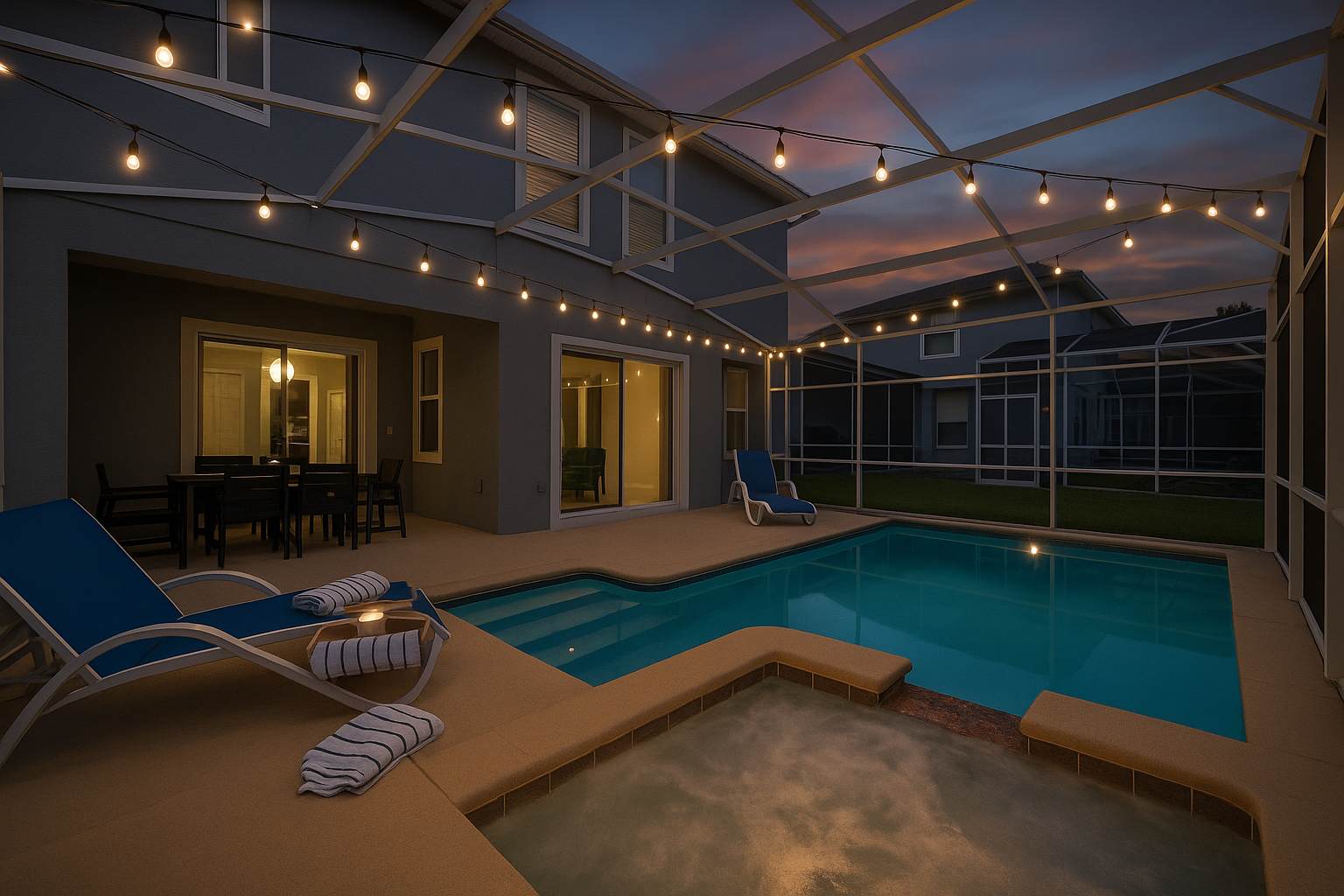 Free Waterpark, Game Room, Heated Pool 16MI Disney