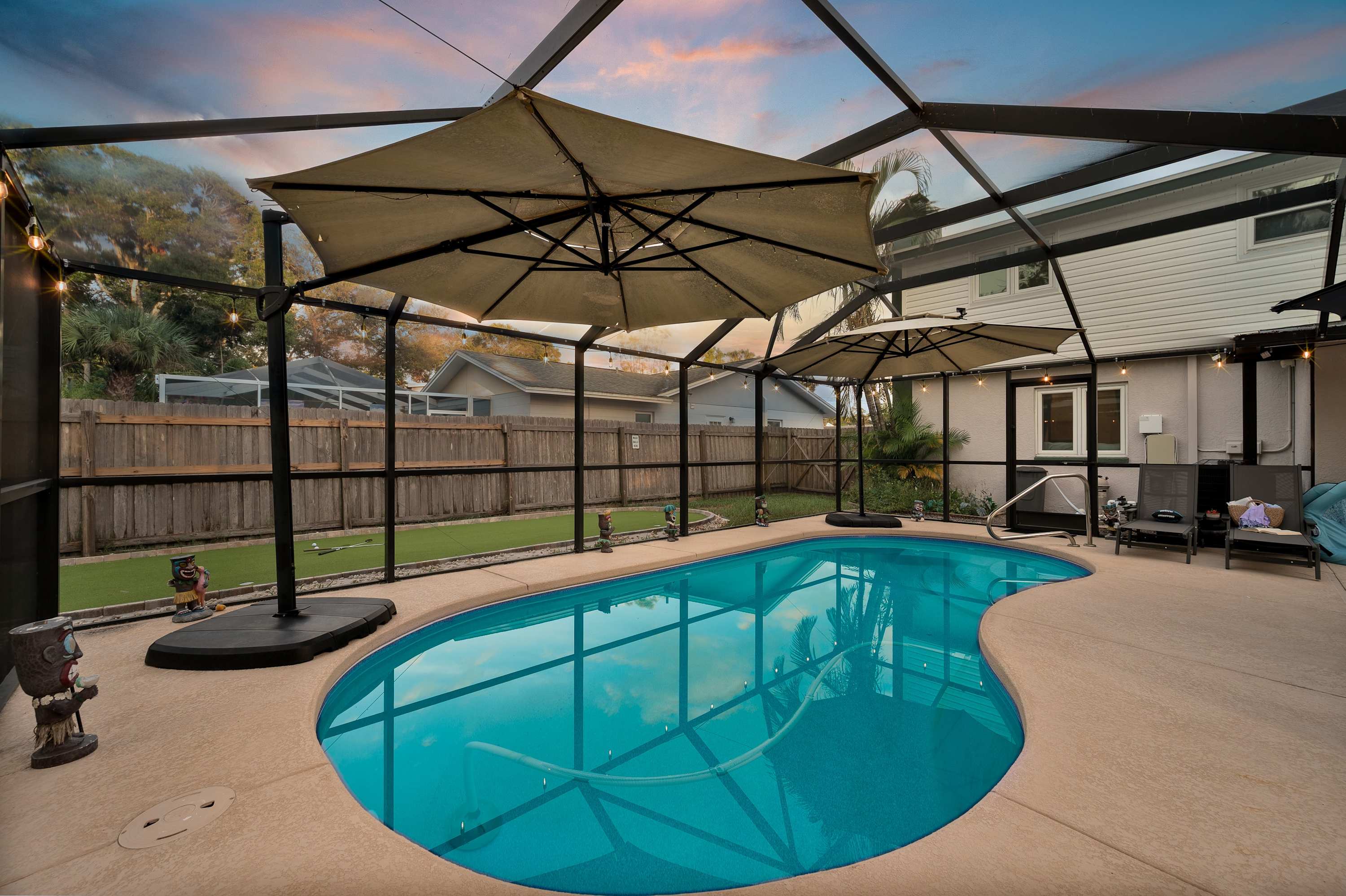 Cozy home w/ private pool & backyard fun