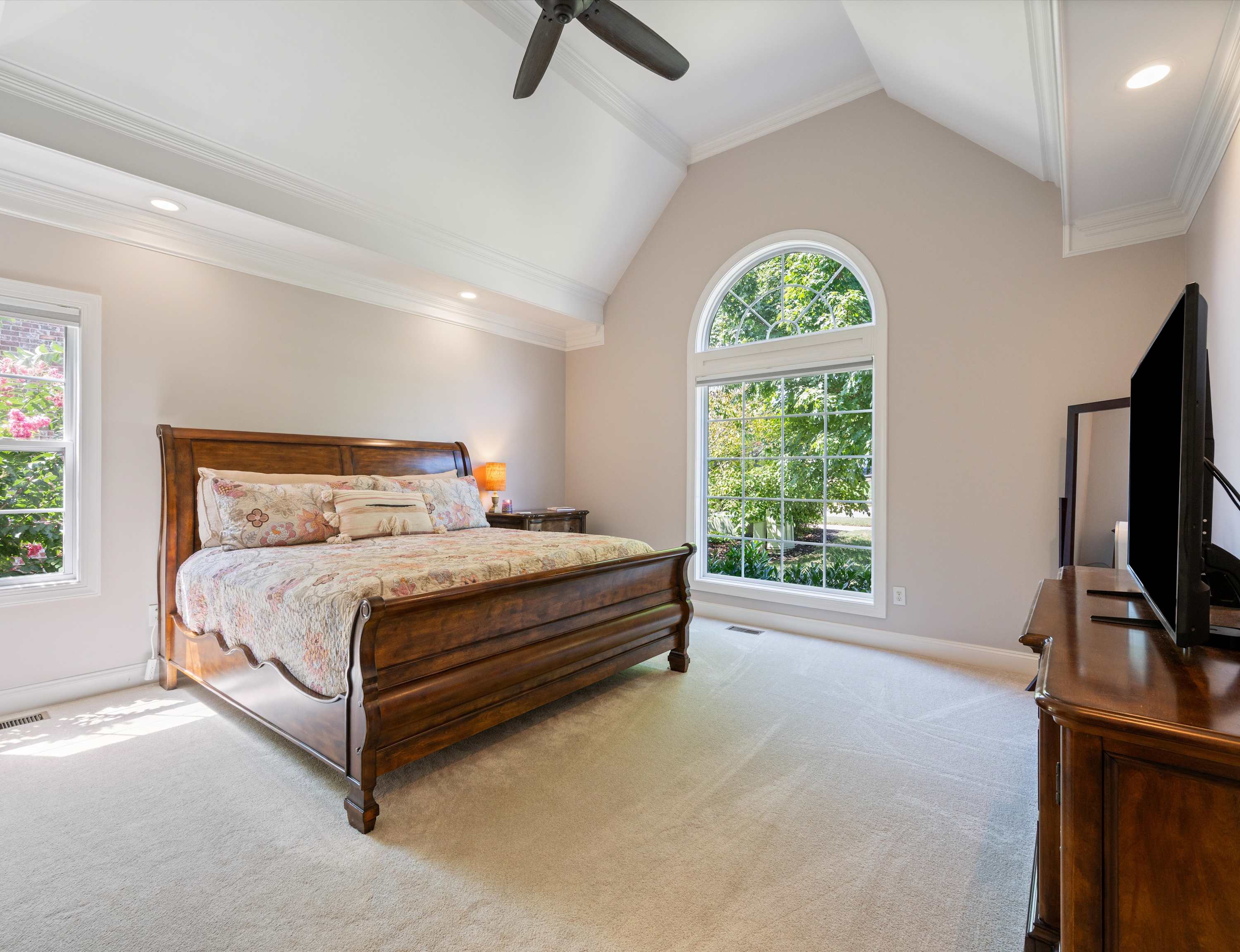 Sleep soundly on lush bedding in each room