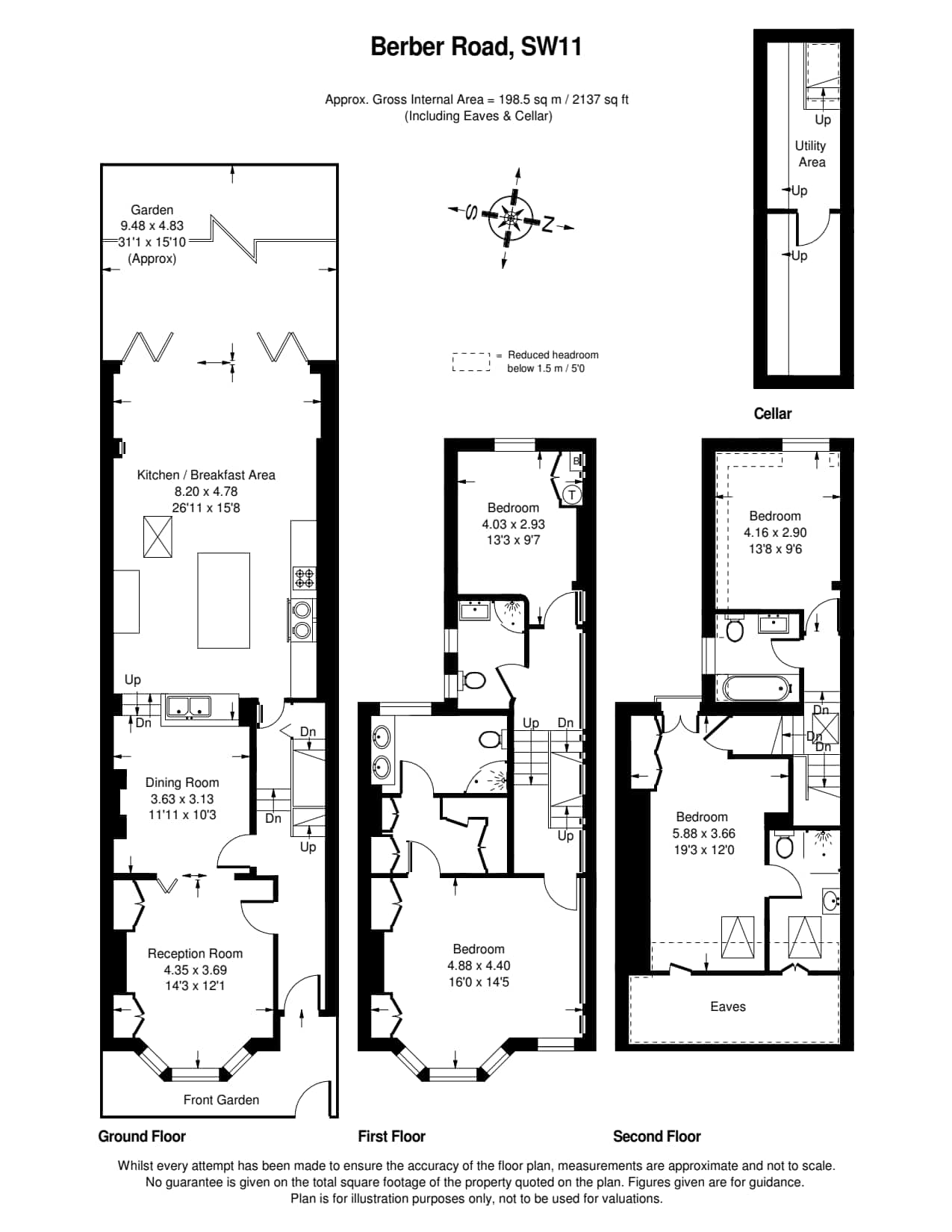 Spacious 4 Bed House, Battersea in 12 Berber Road SW11 6RZ - Property image 48 - VivreStays