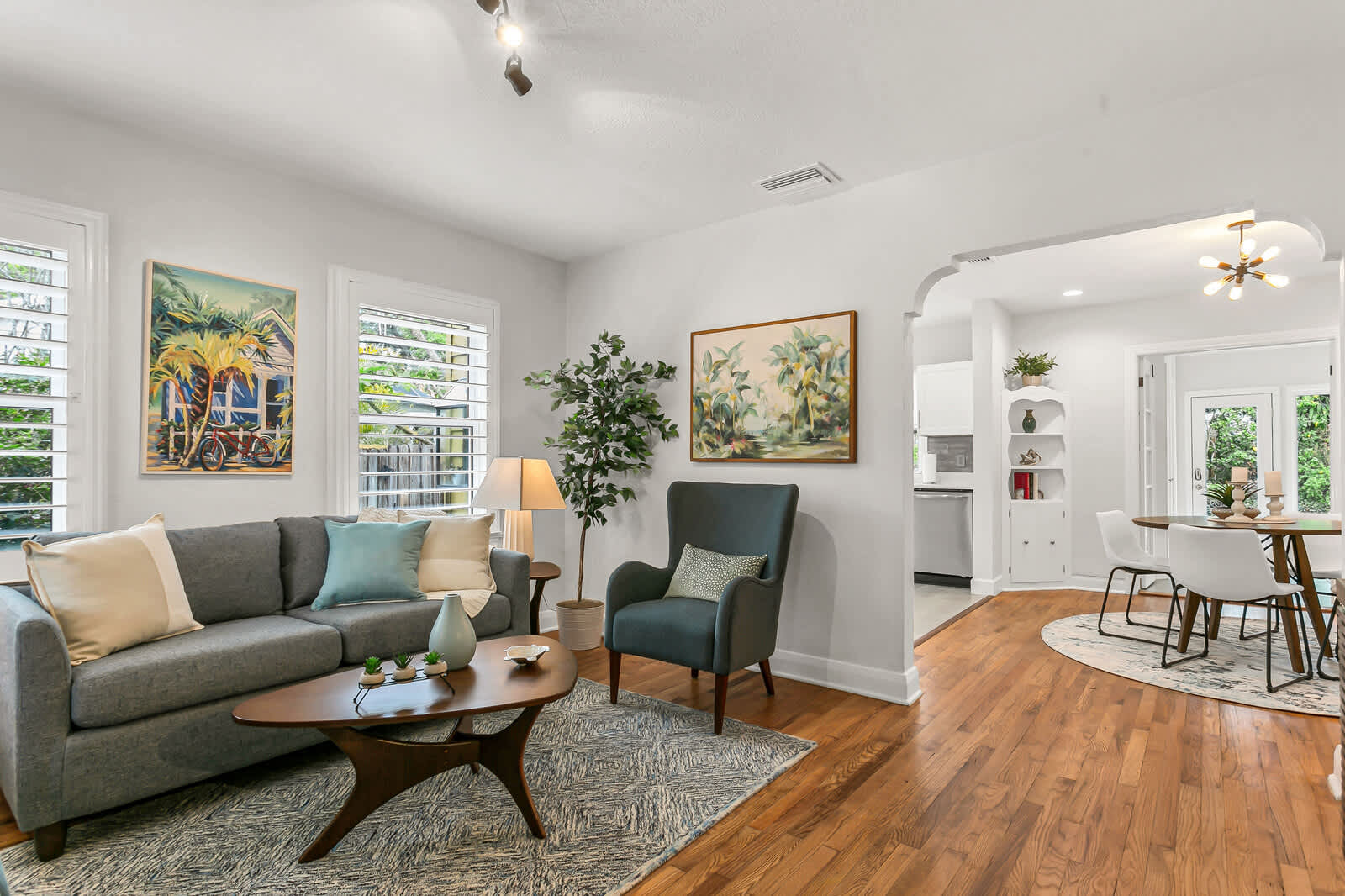 Enjoy the bright living space