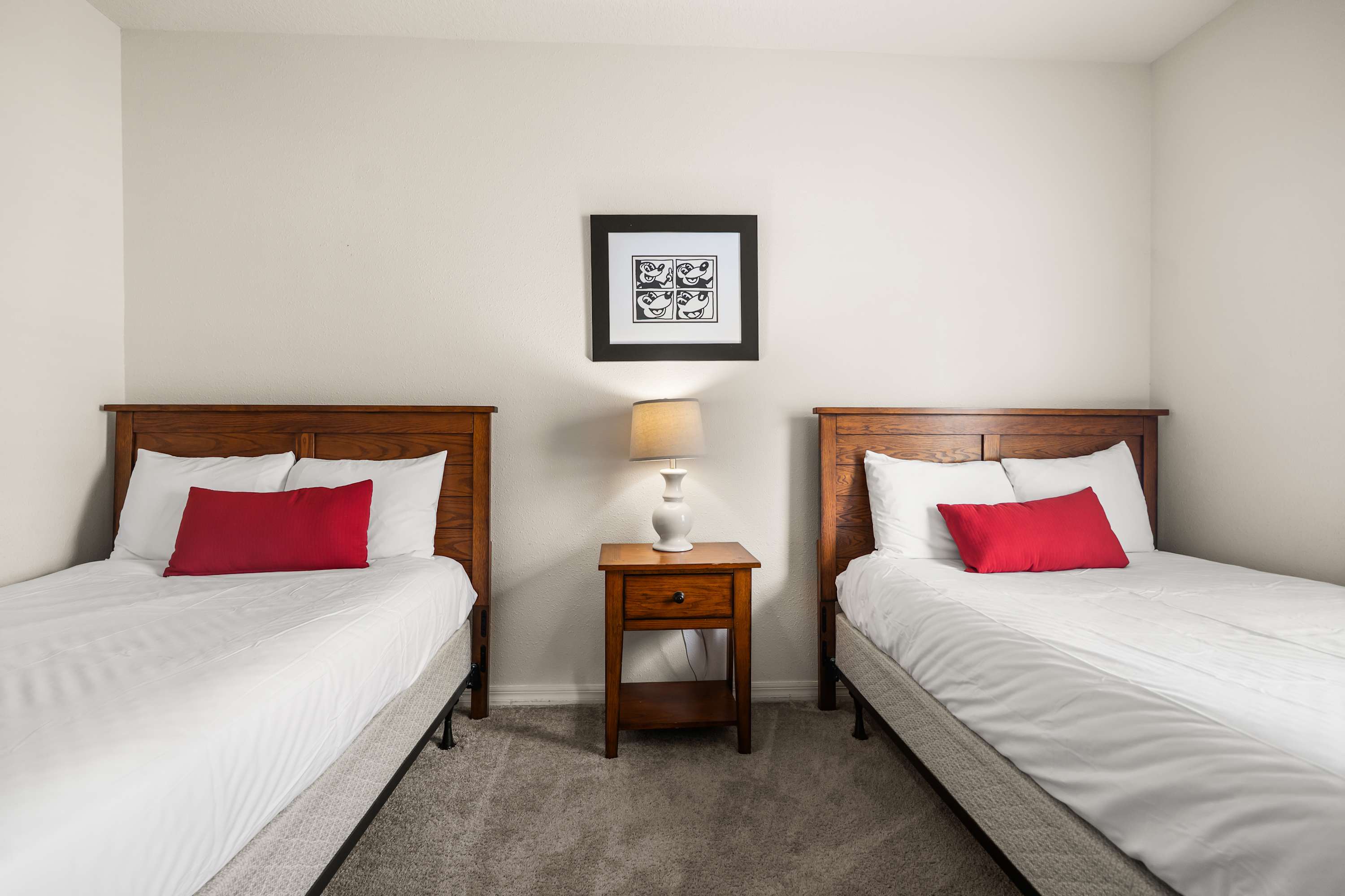 Twin Queen Bedroom with Smart TV