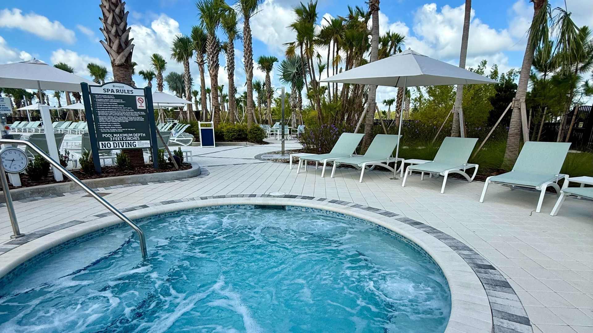 Resort Swimming Pool and Sun Loungers