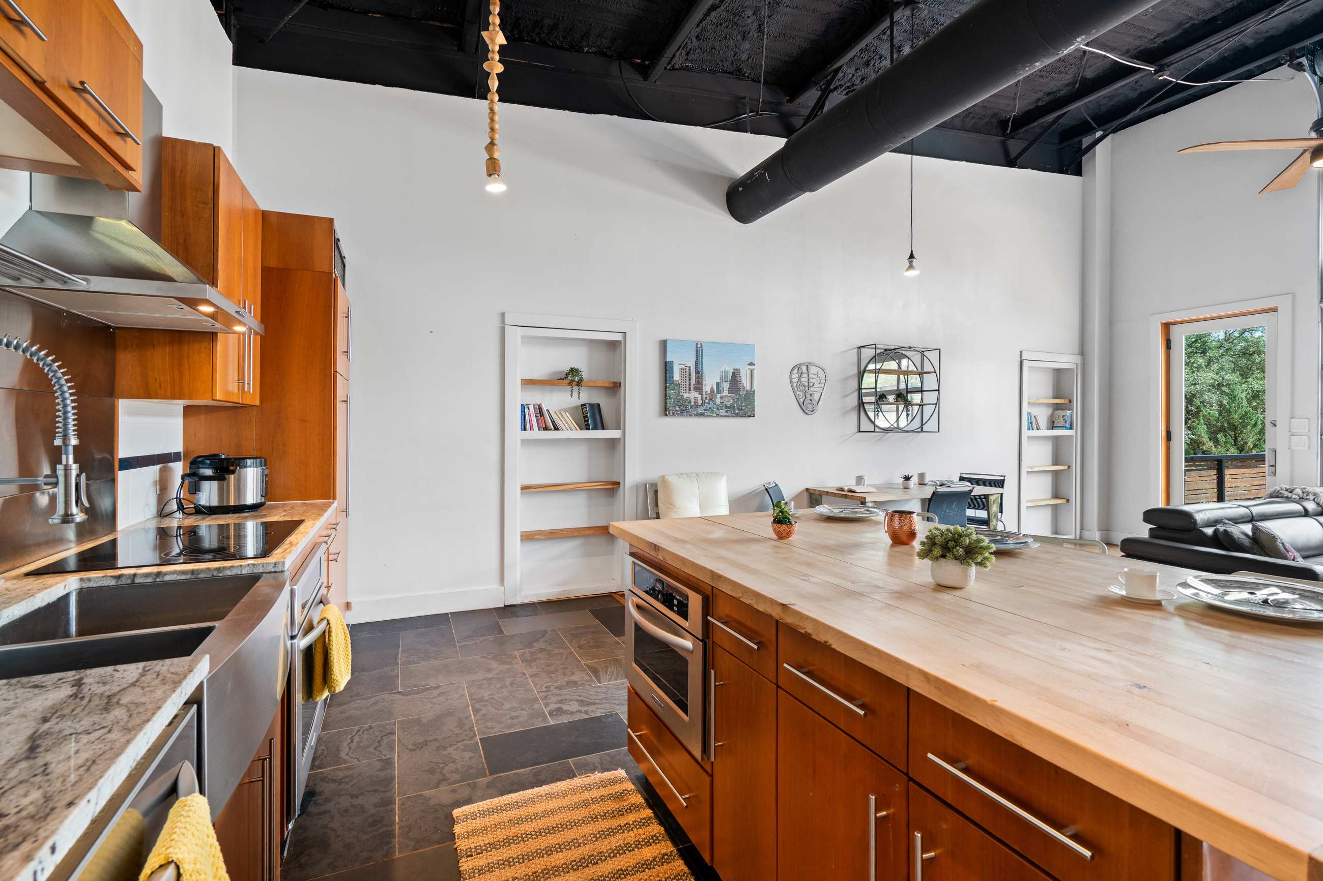 Modern Fully Equipped Kitchen with Pristine Appliances