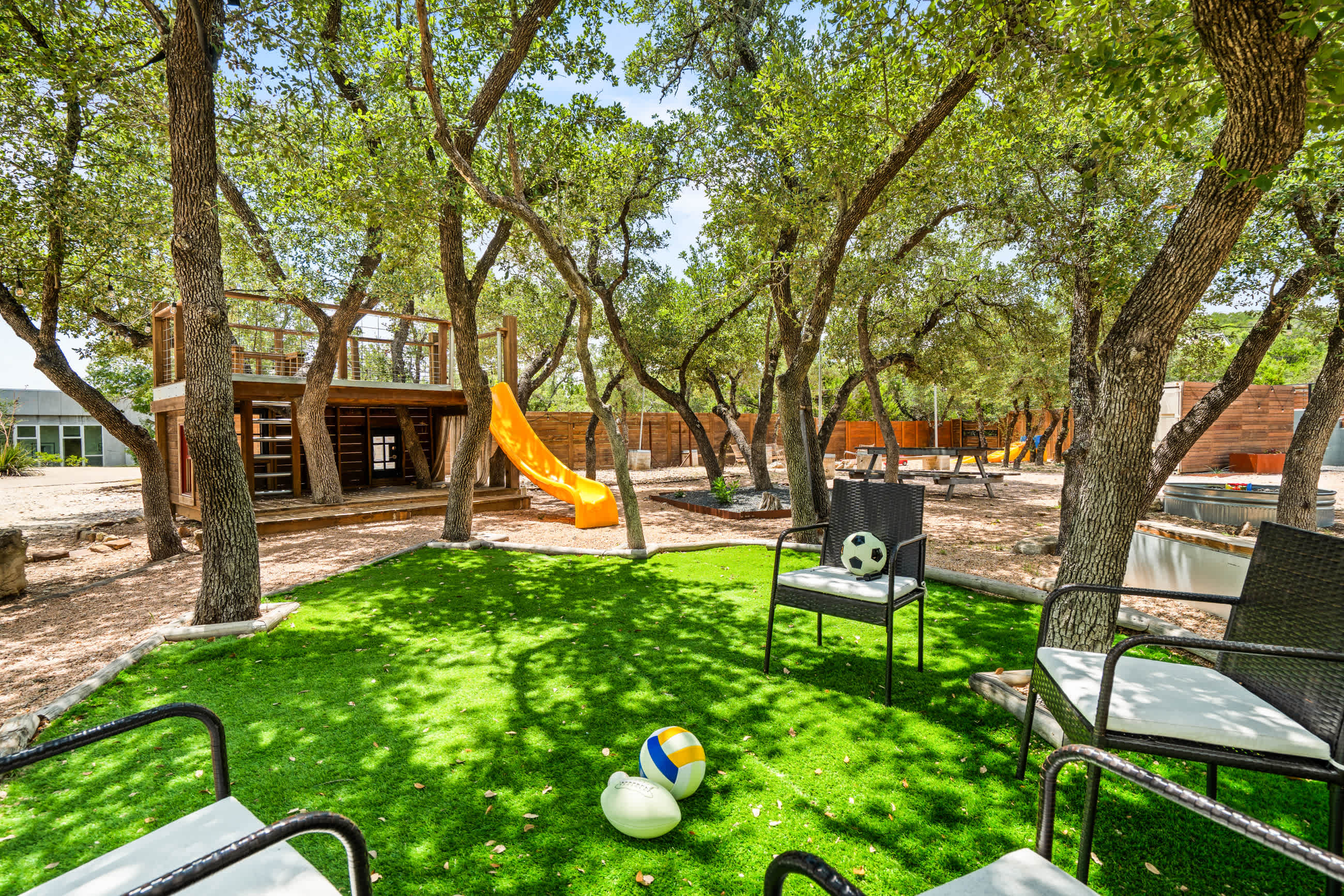 Backyard perfect for families 