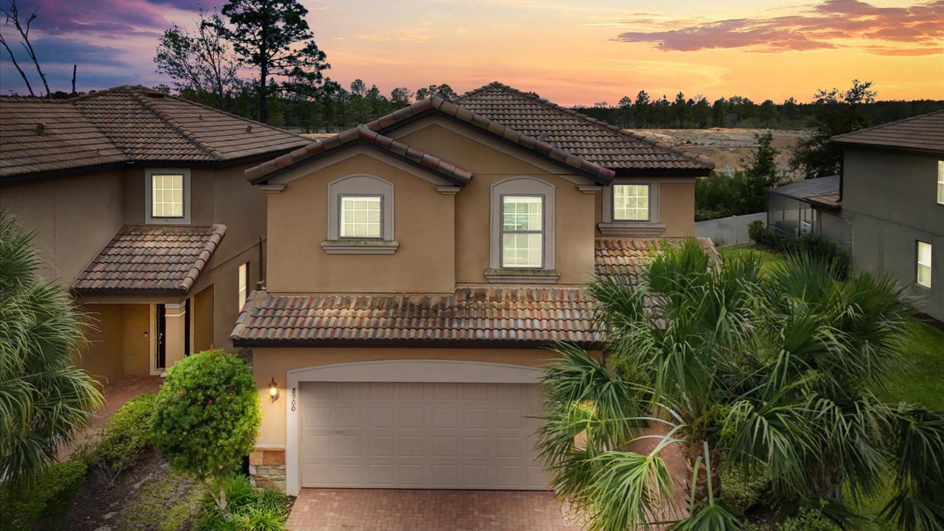 6BR Home Exterior and Driveway